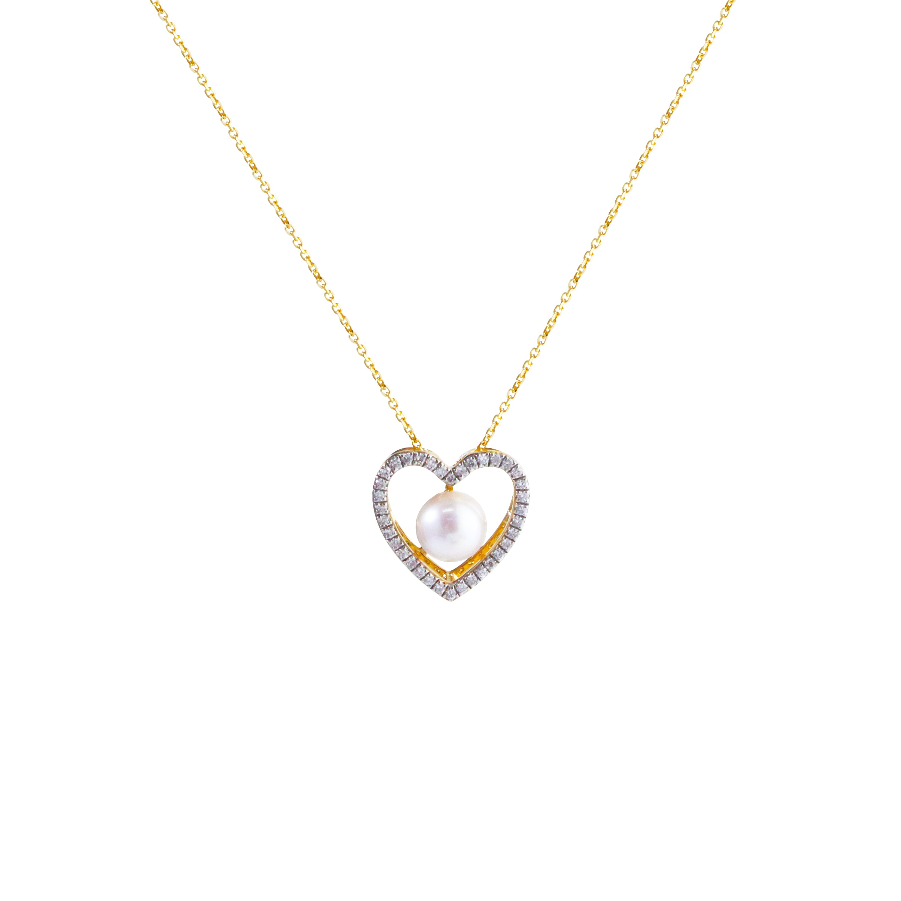Heartline Pearl Necklace