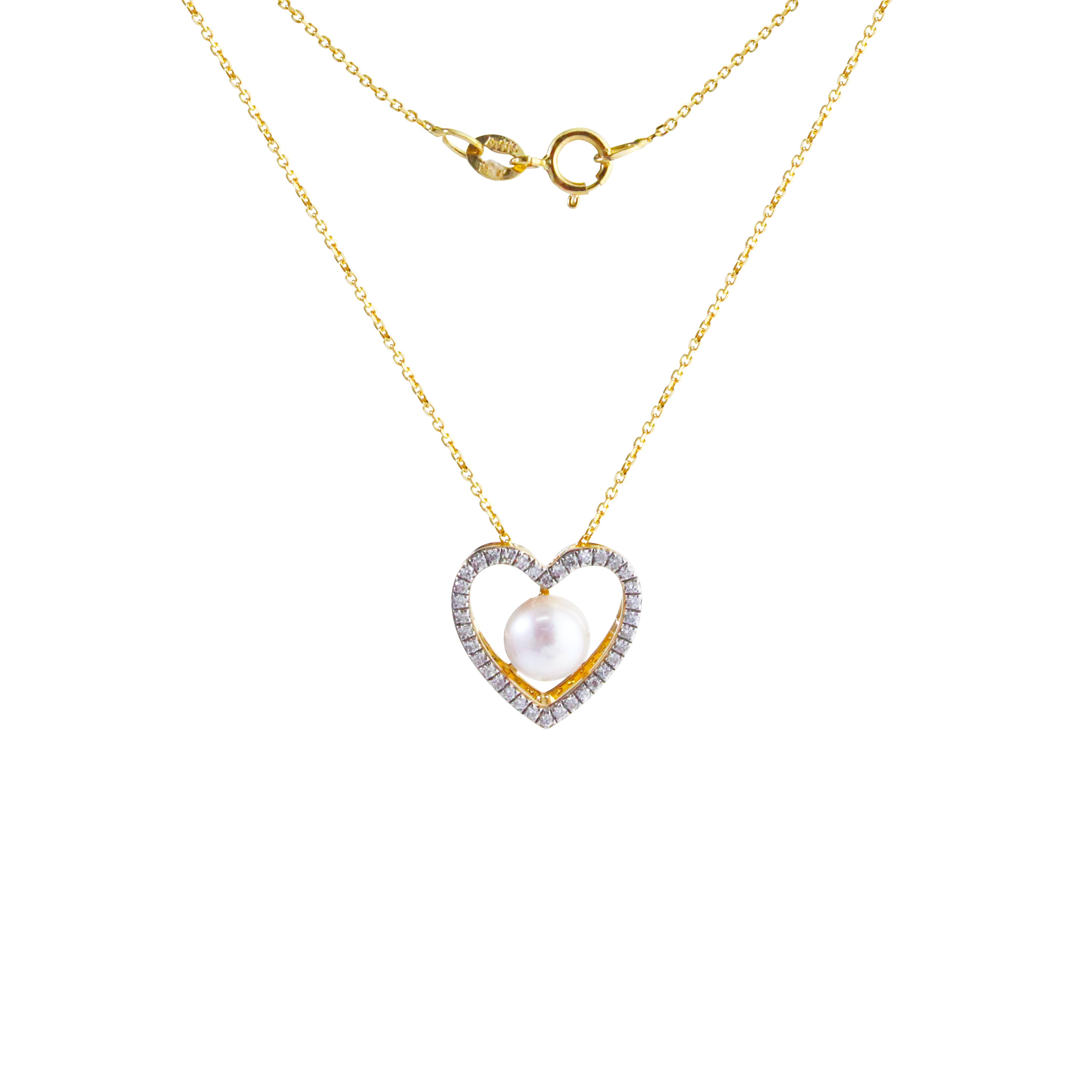 Heartline Pearl Necklace