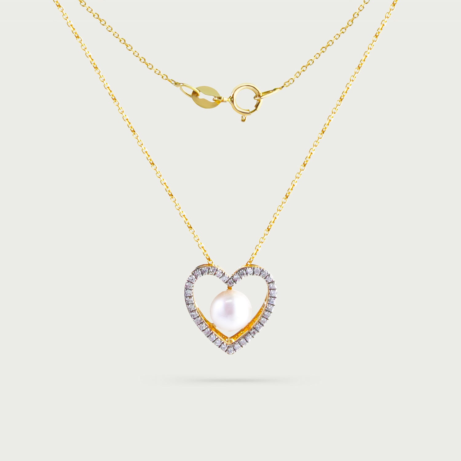 Heartline Pearl Necklace