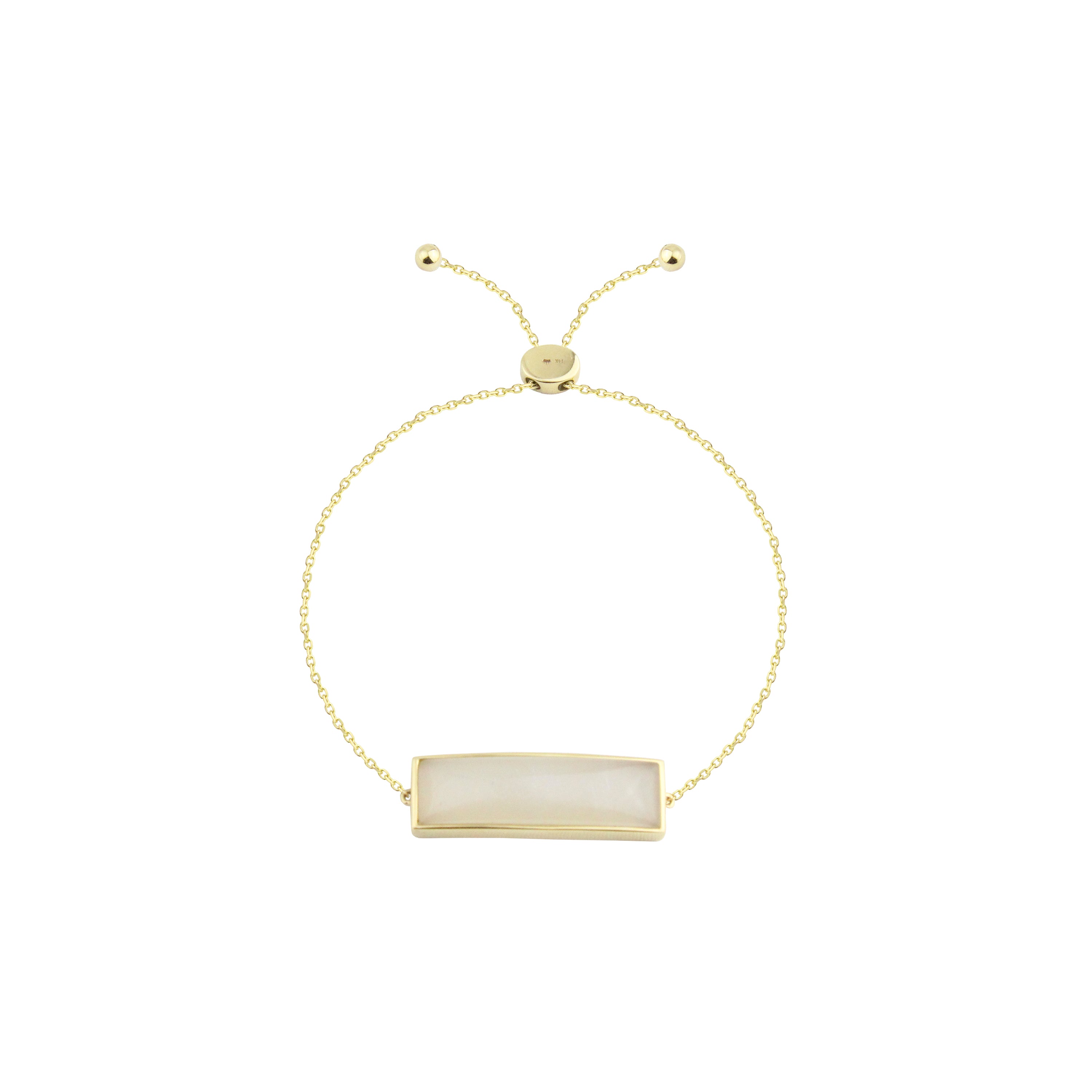 Moon Stone Bar Gold Bracelet