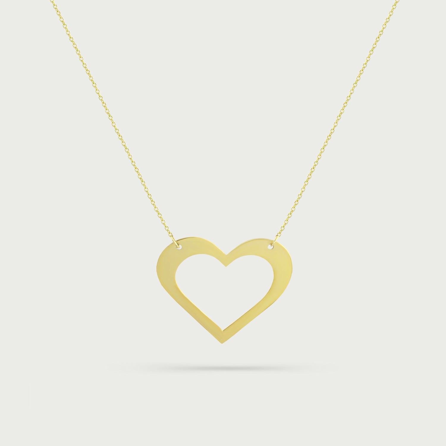 Echo Heart Gold Necklace