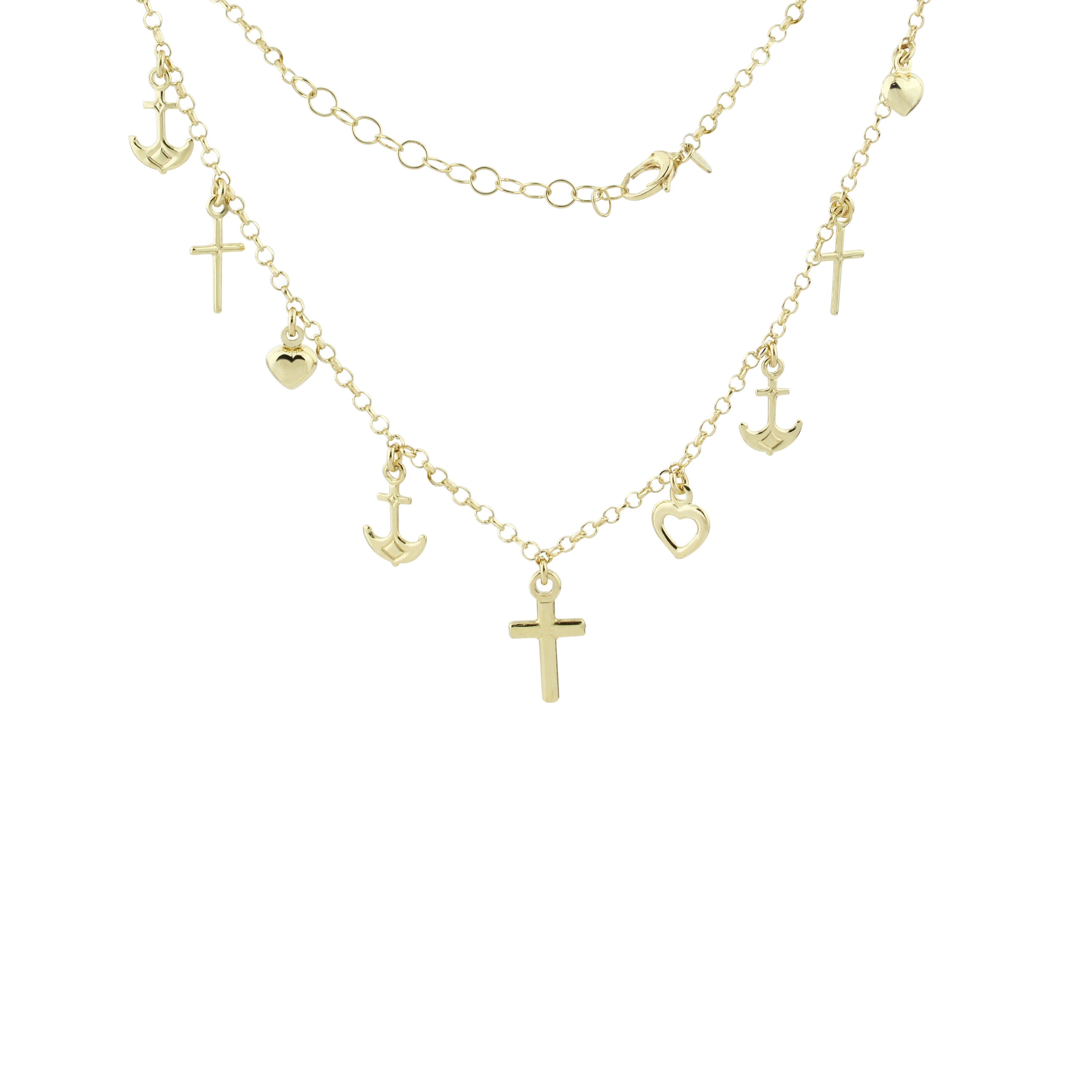 Divine Charms Gold Necklace