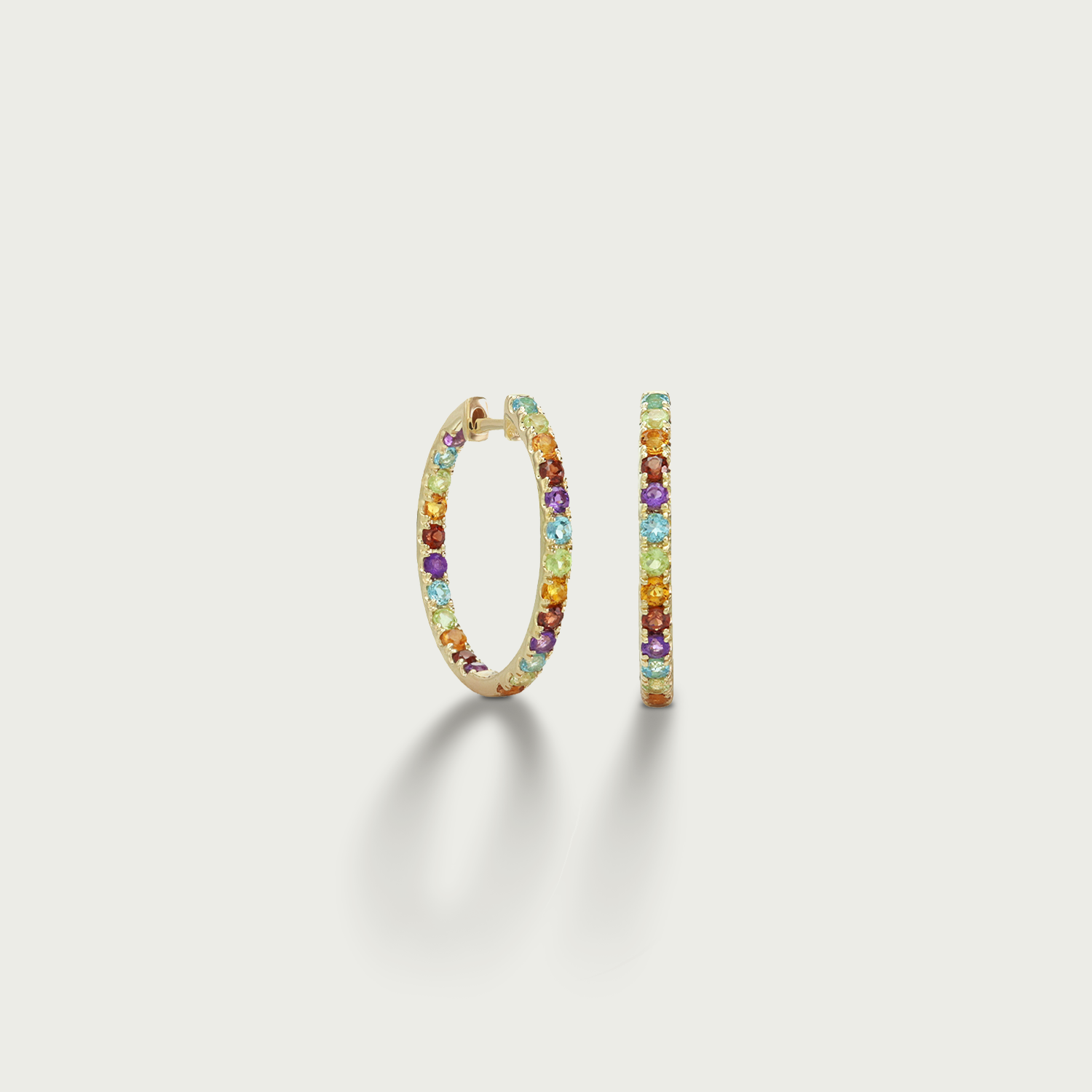Chasing Rainbow Hoop Earrings