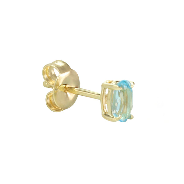 Just Wear 'Em Blue Topaz Stud Earrings