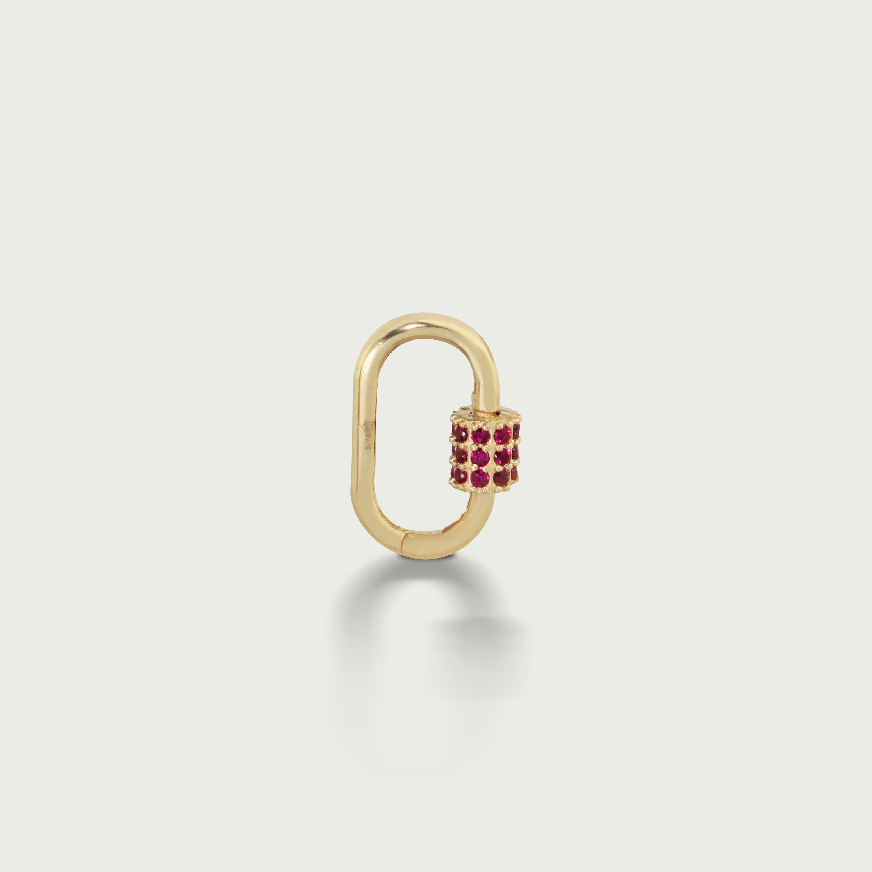 Locked in Garnet Gold Pendant