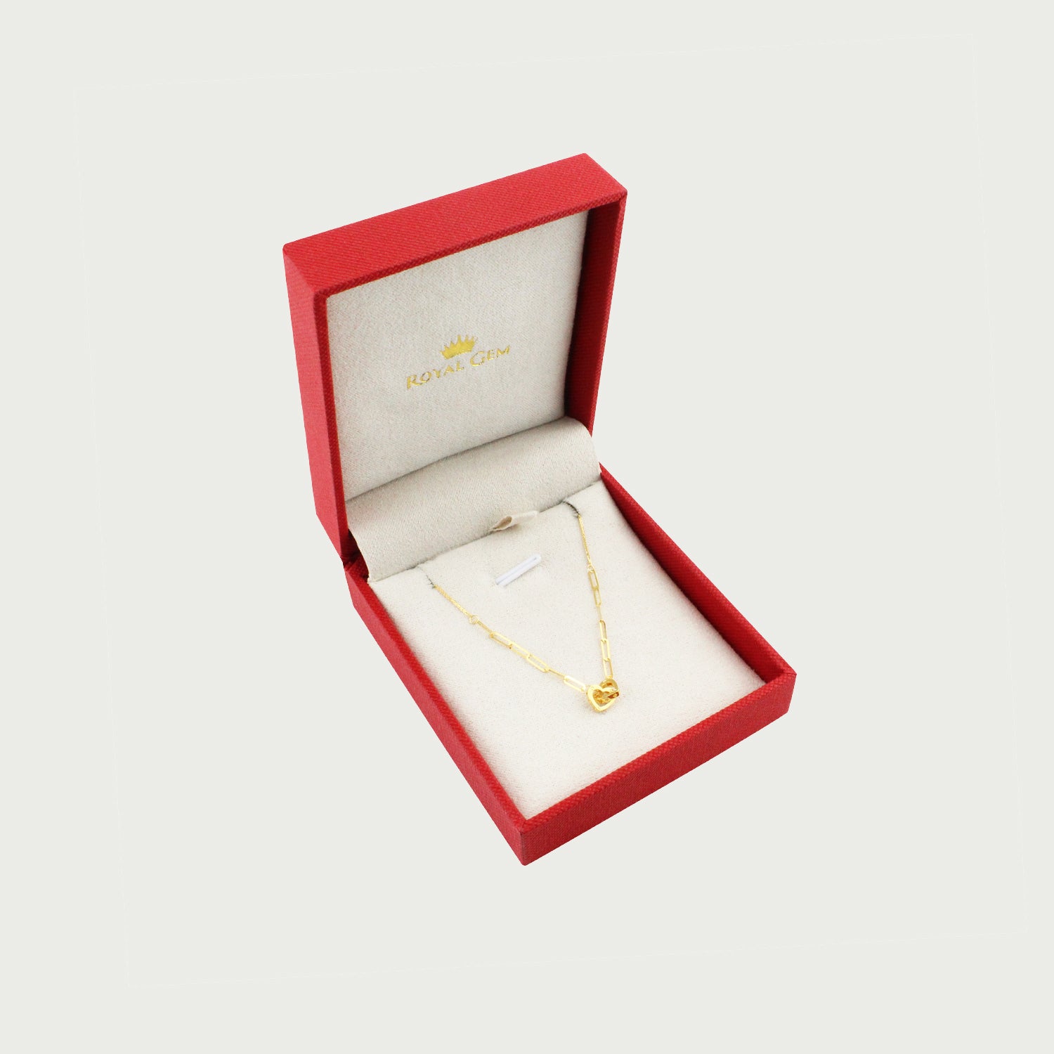 Linked Hearts Gold Necklace