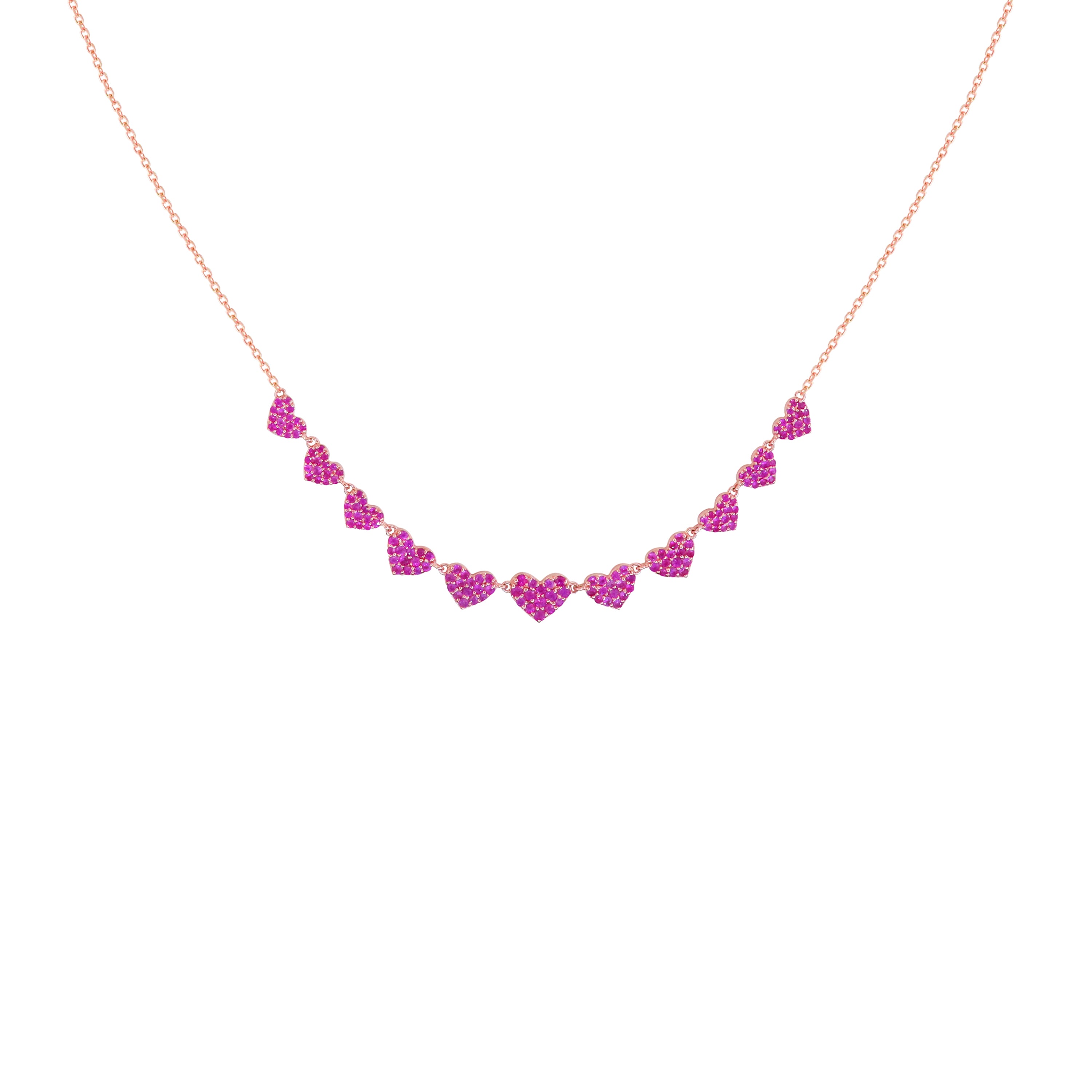 Rosé Radiance Linear Gemstone Necklace
