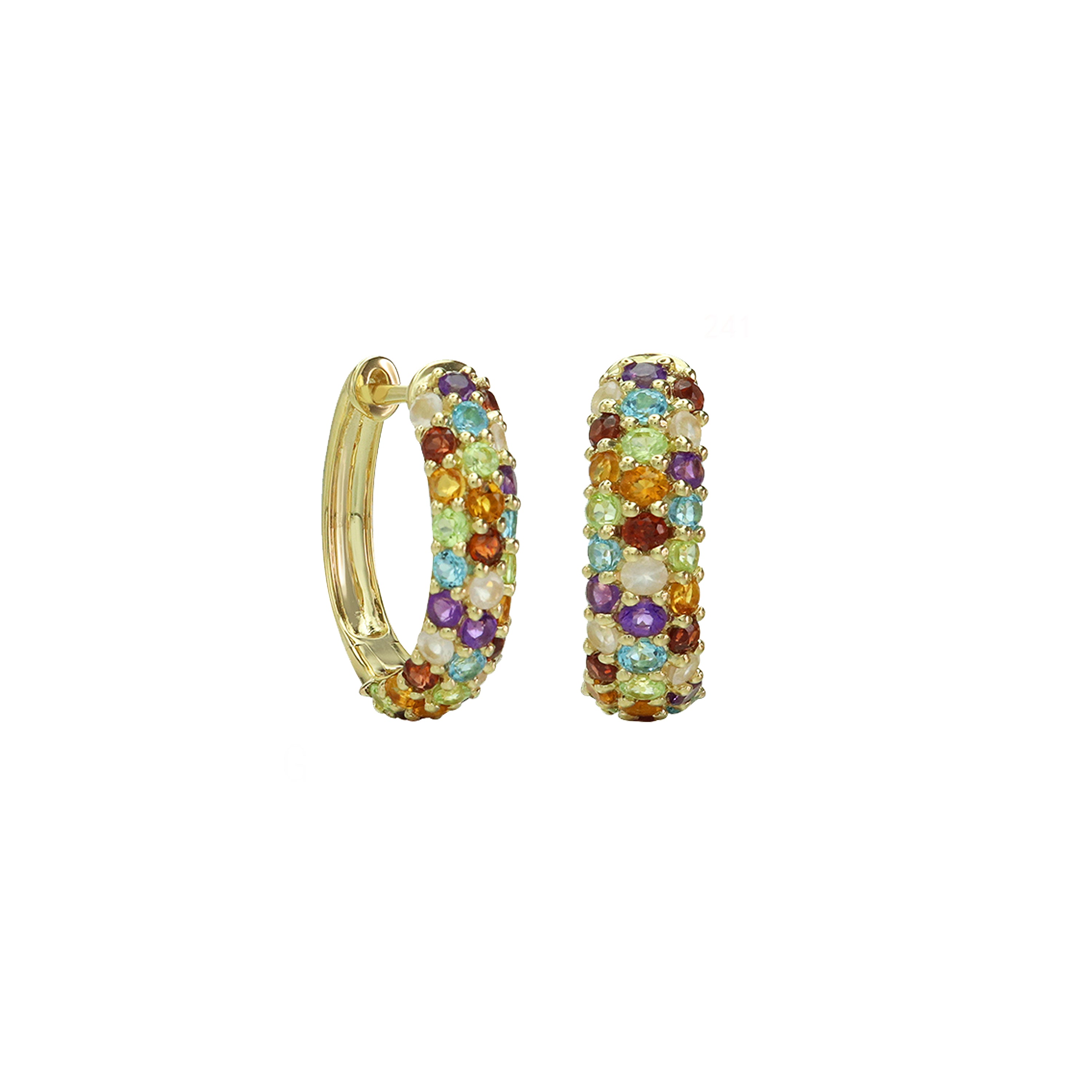 In a Daydream Rainbow Hoop Earrings