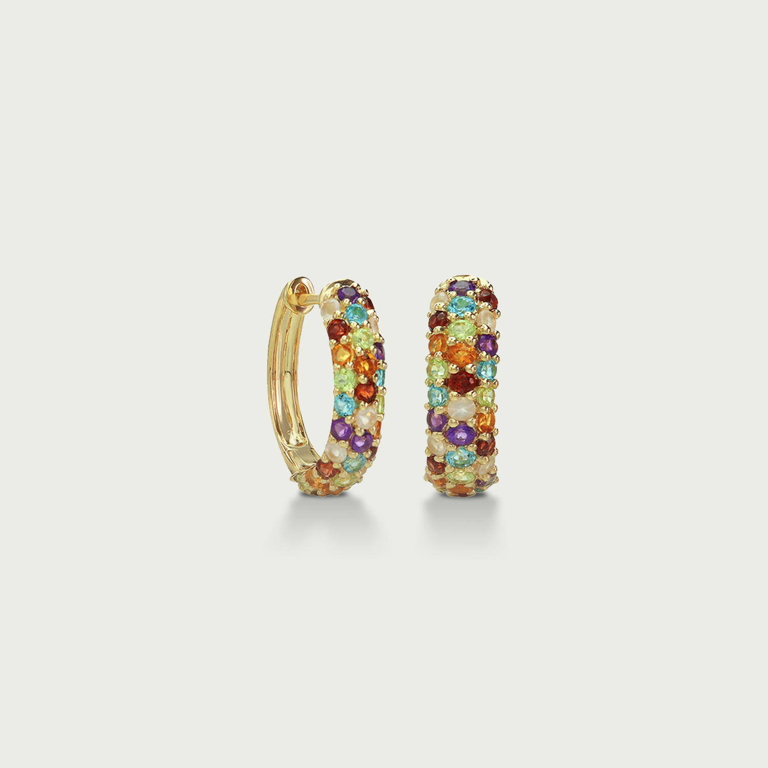 In a Daydream Rainbow Hoop Earrings