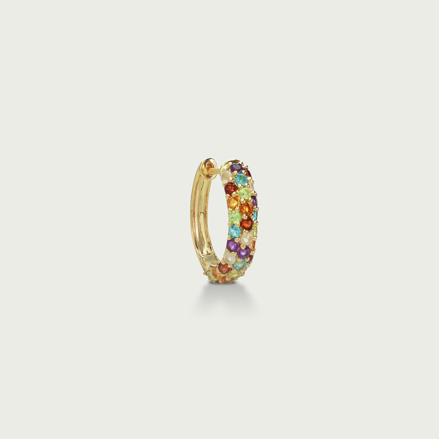 In a Daydream Rainbow Hoop Earrings