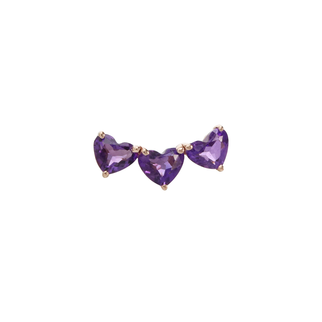 Take The Hint Amethyst Stud Earrings