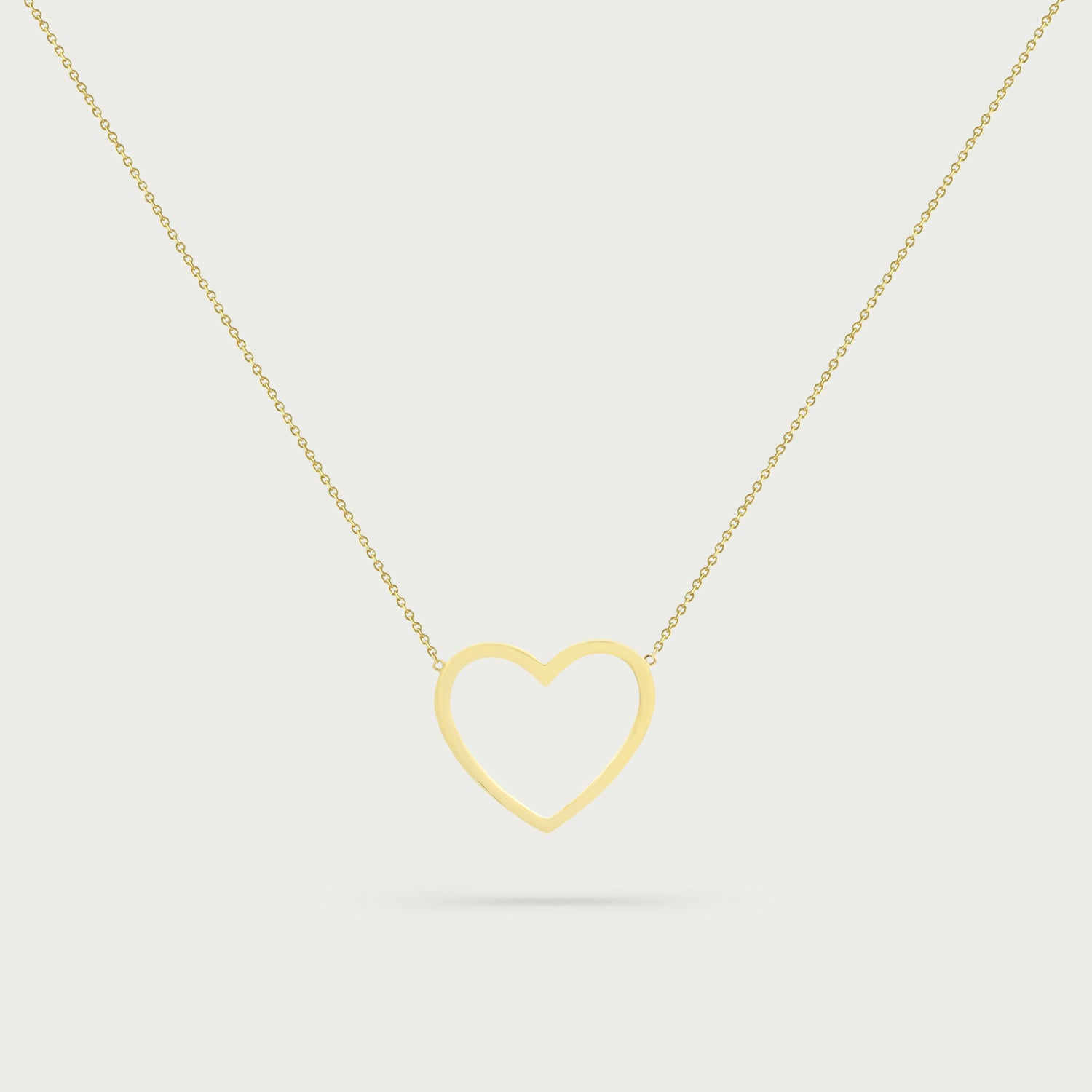Endearing Heart Gold Necklace