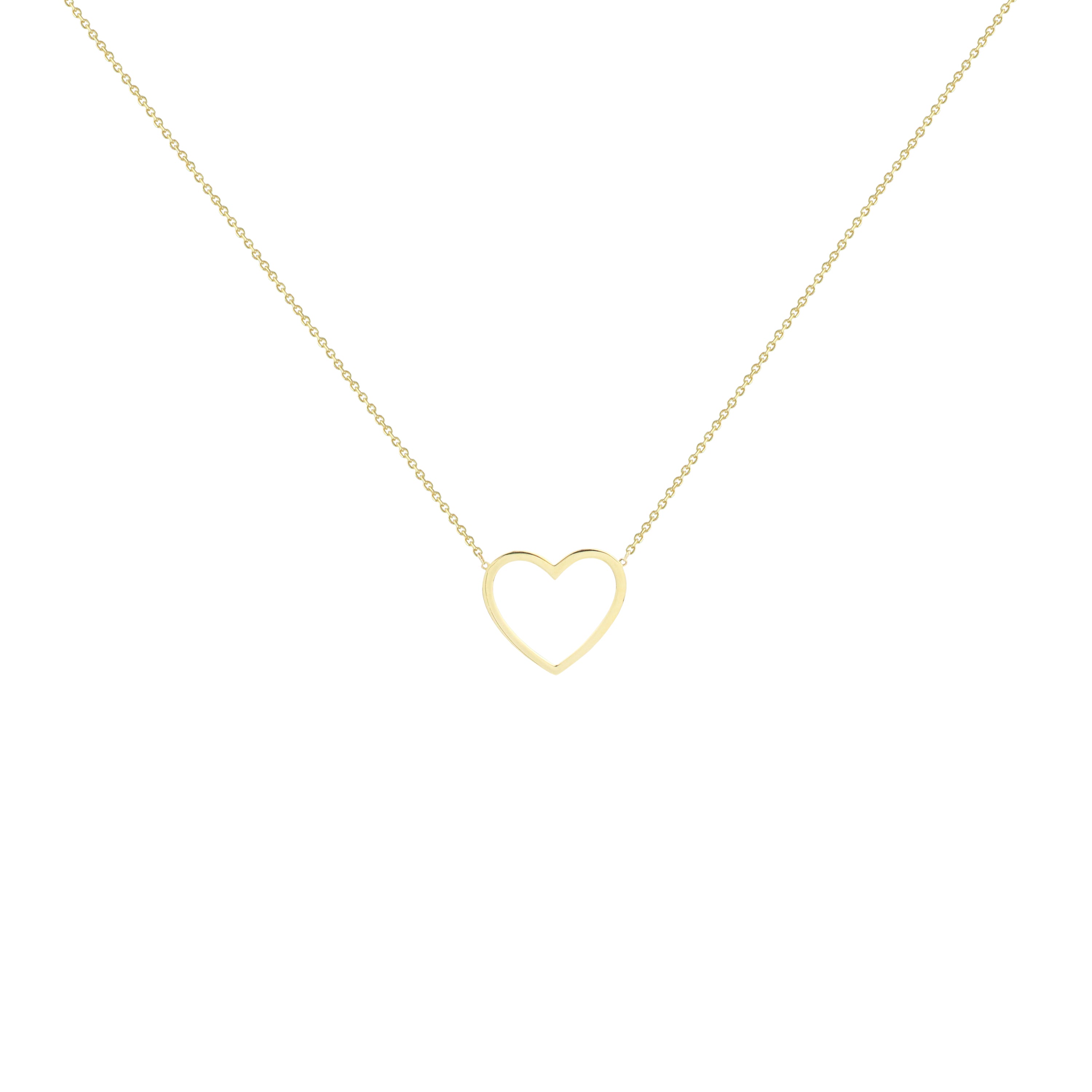 Endearing Heart Gold Necklace