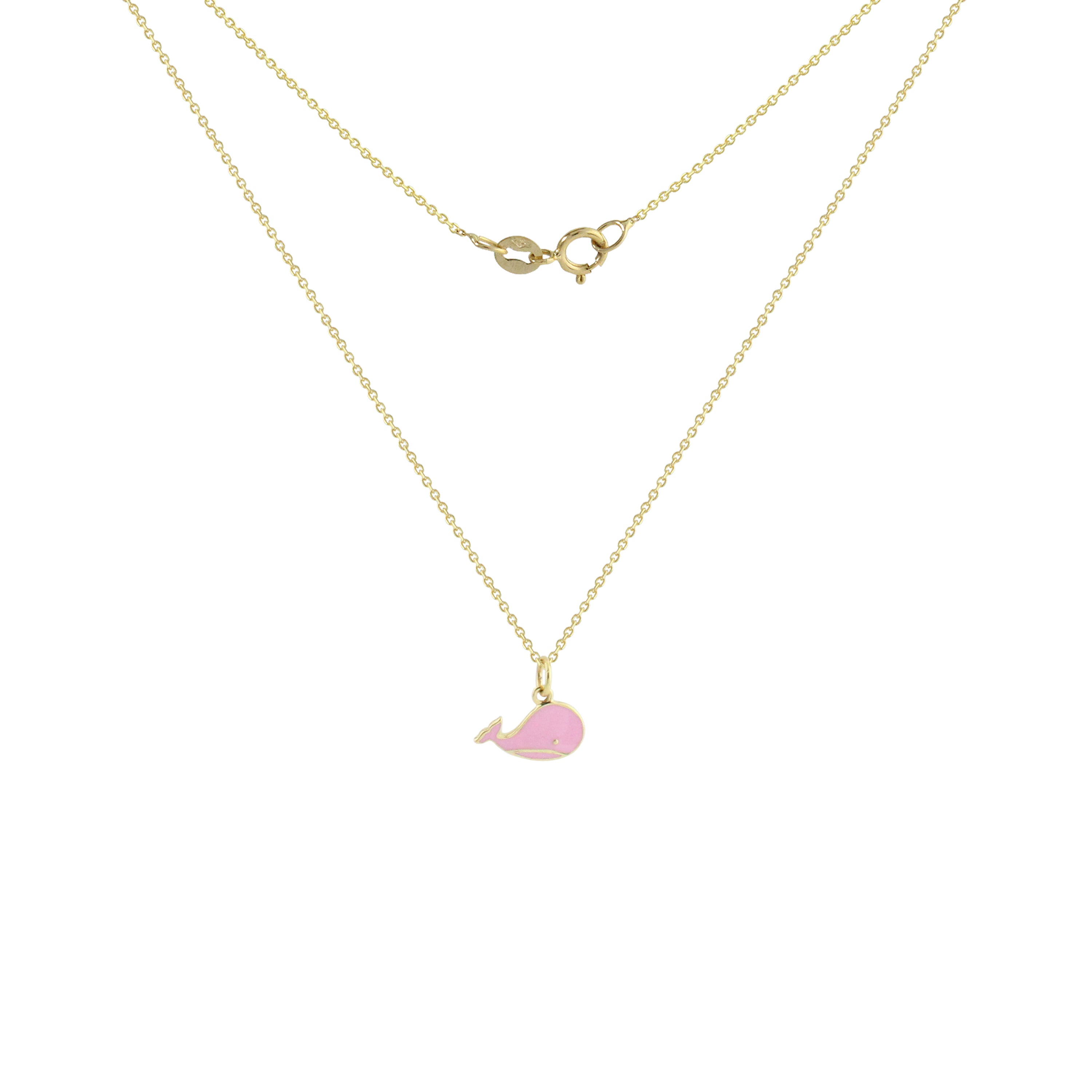 Pinky Splash Gold Necklace