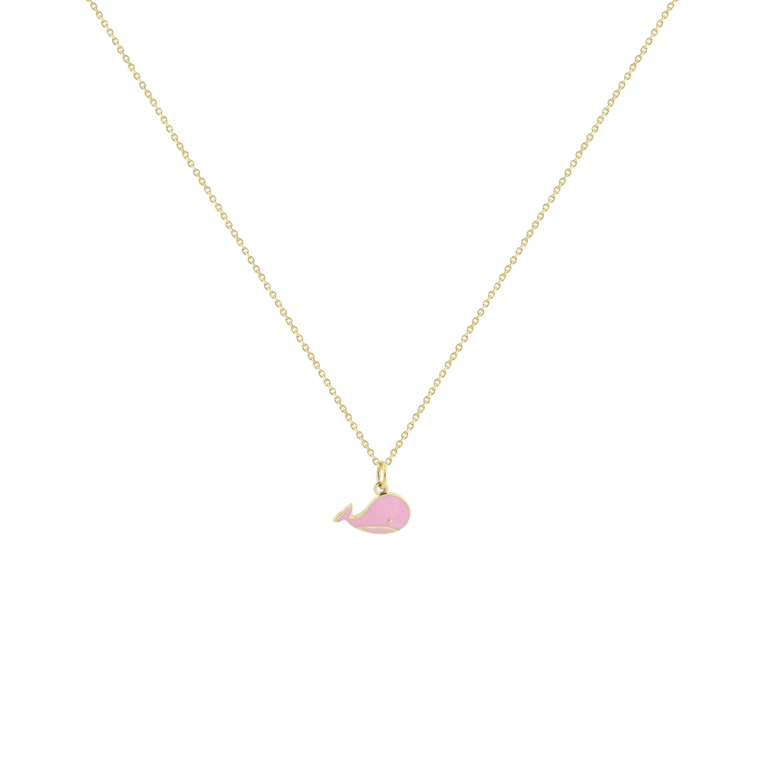 Pinky Splash Gold Necklace