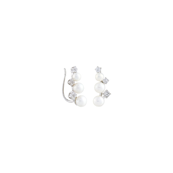 Ocean Pearl Serenity Crawler Earrings