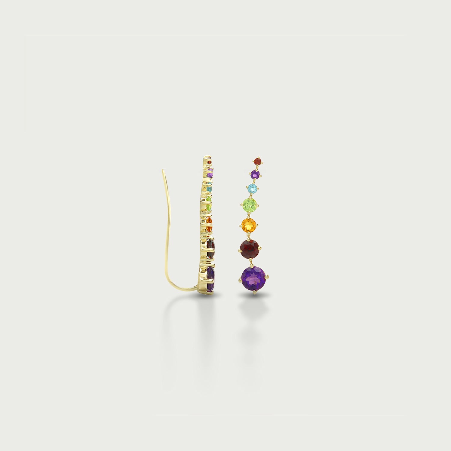 Give it to me Love Rainbow Crawler Earrings