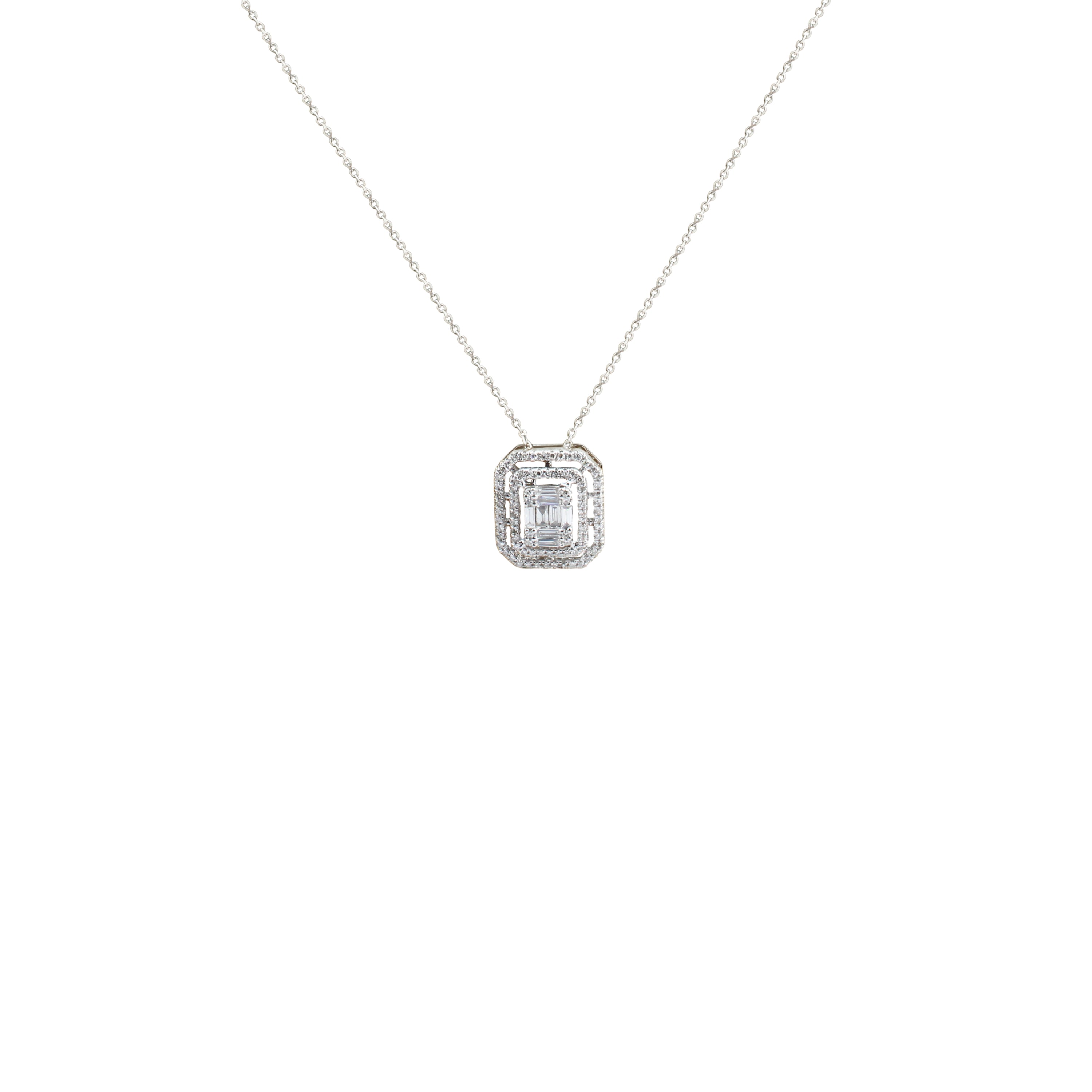 Brilliance Frame Diamond Necklace