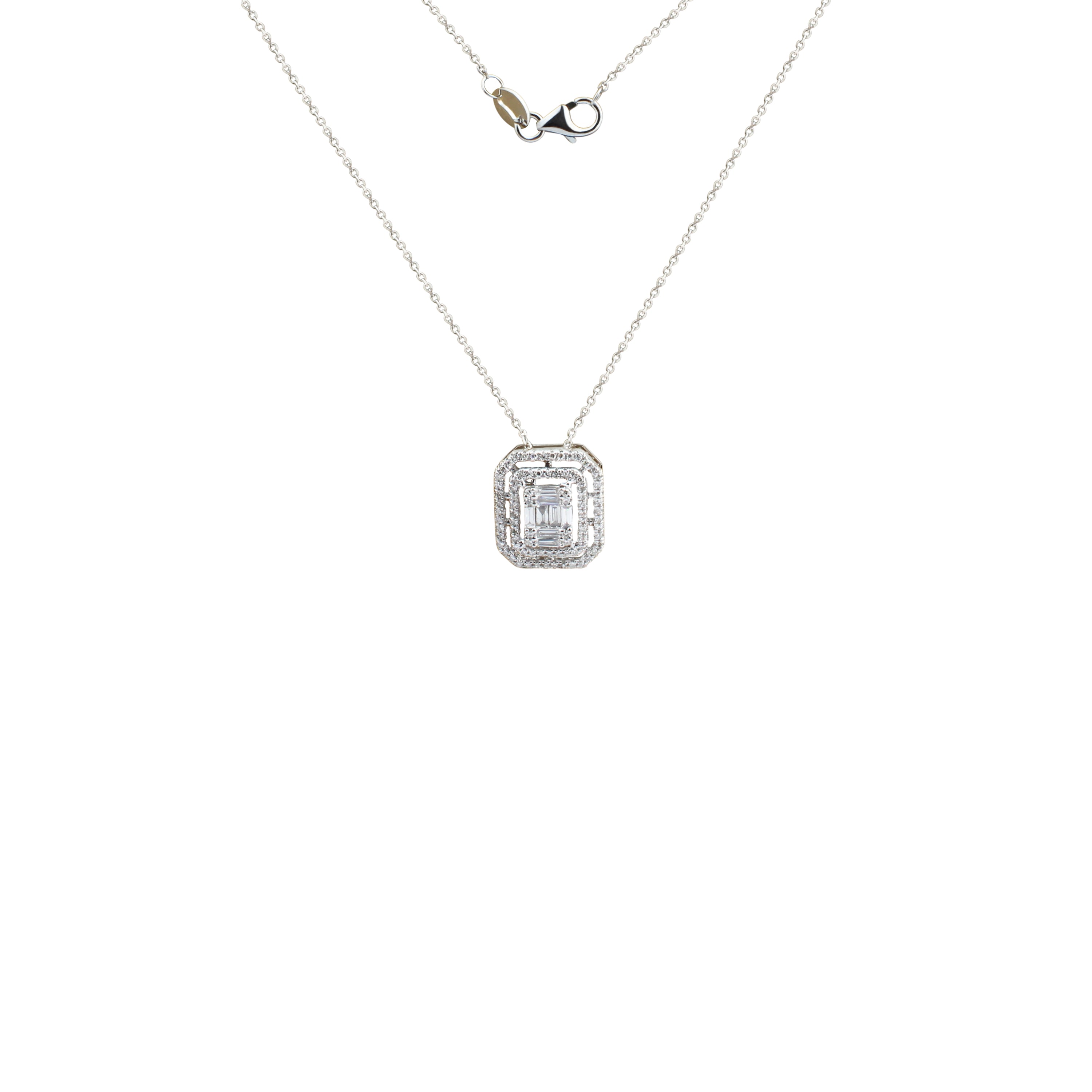 Brilliance Frame Diamond Necklace