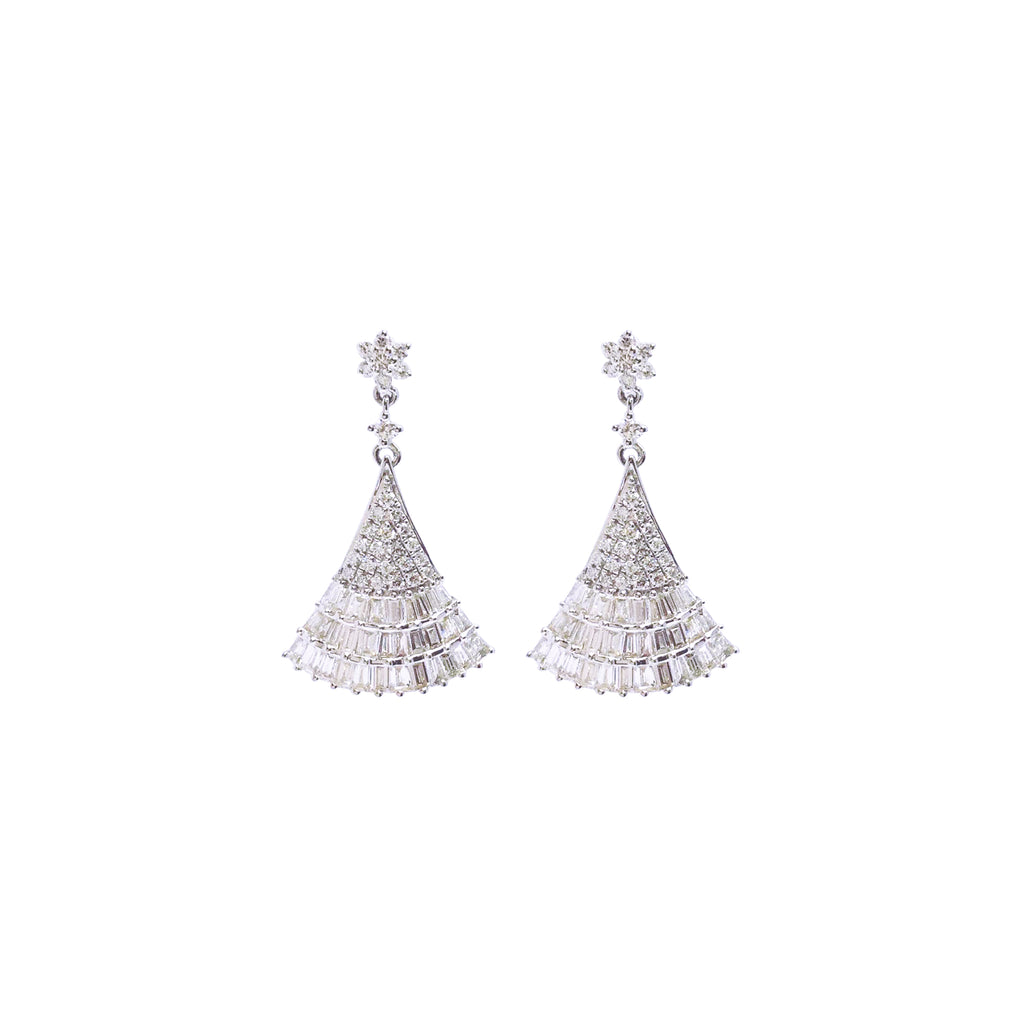 Chandelier Diamond Dangling Earrings