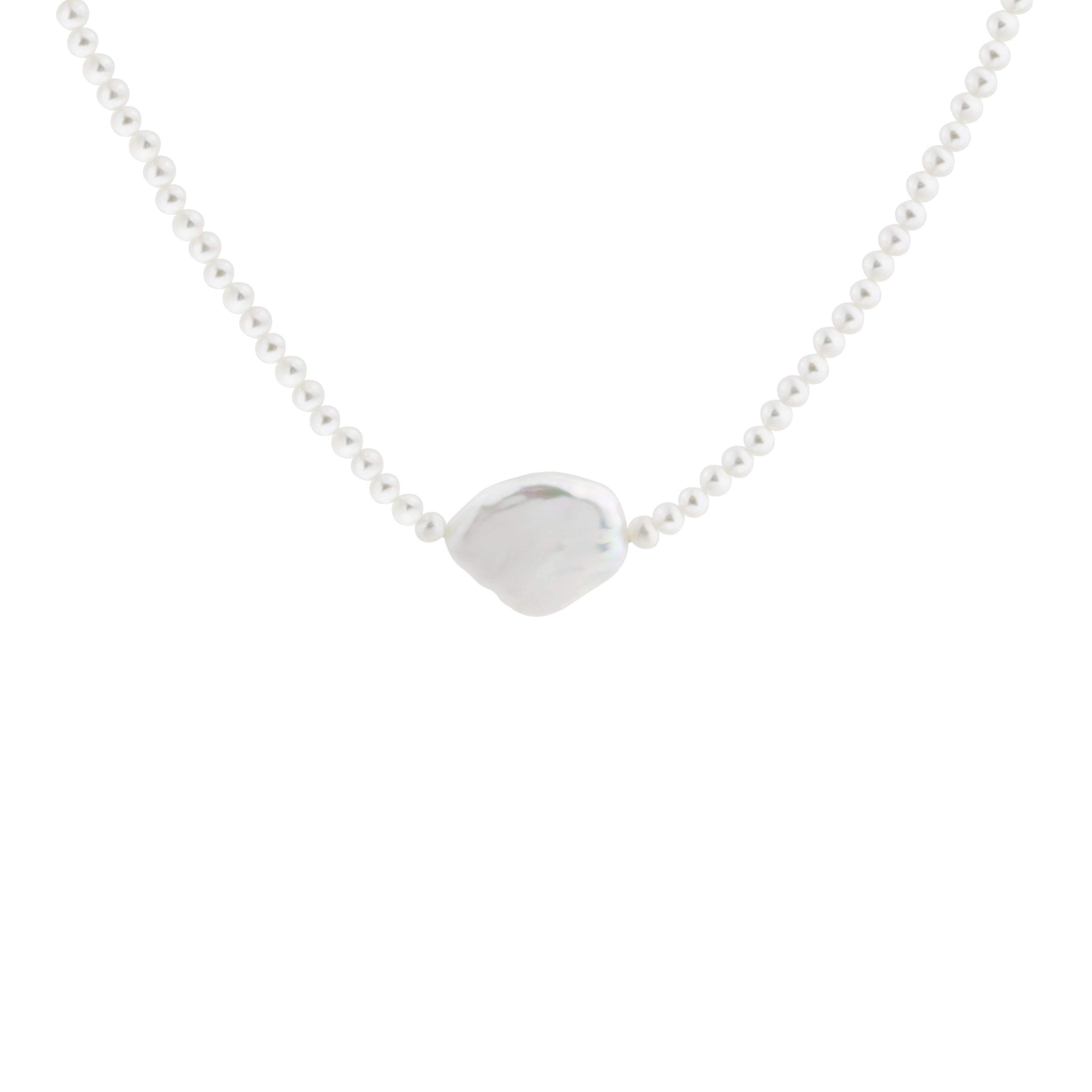 Ocean Teardrop Pearl Necklace