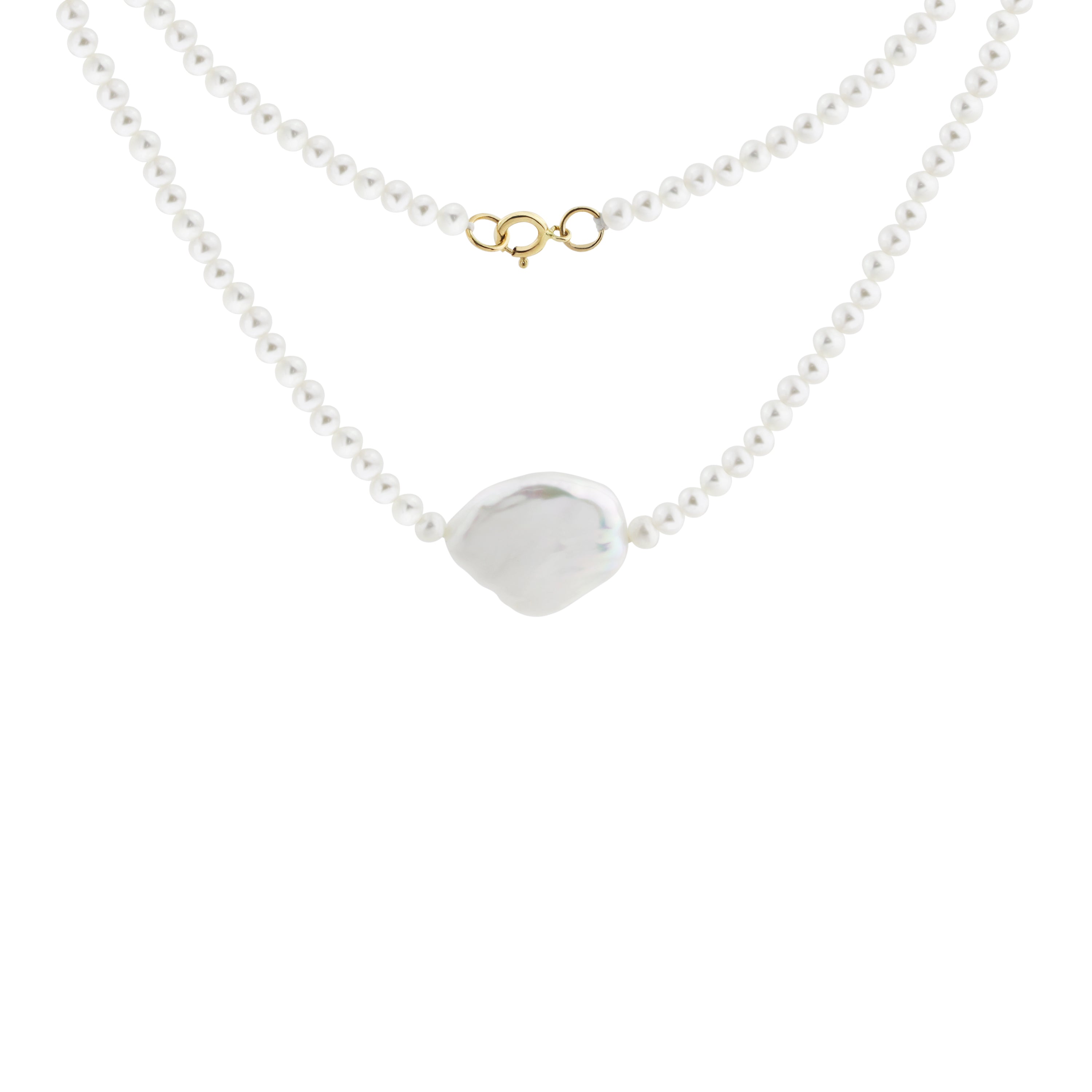 Ocean Teardrop Pearl Necklace