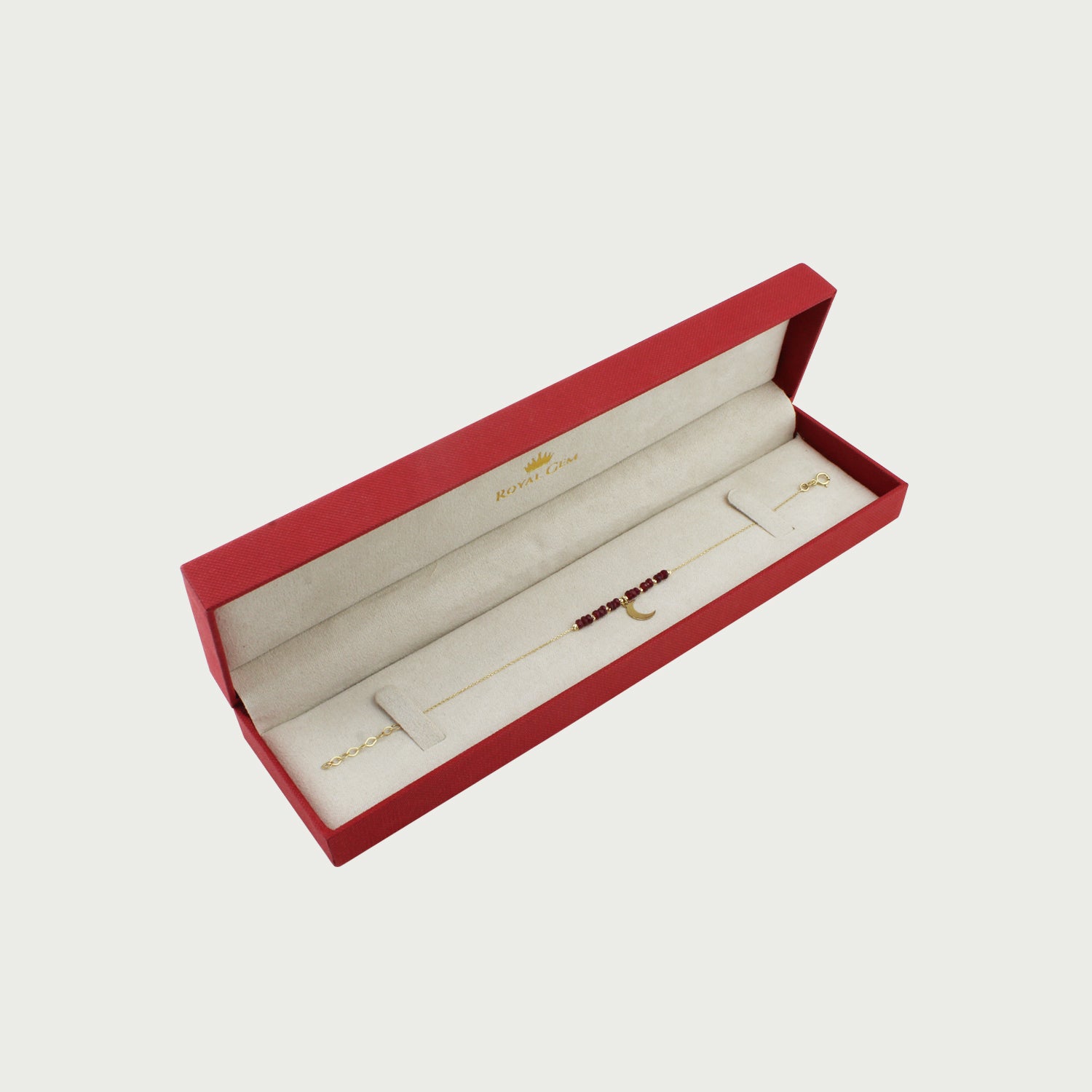 Veil Ruby Beaded Bracelet