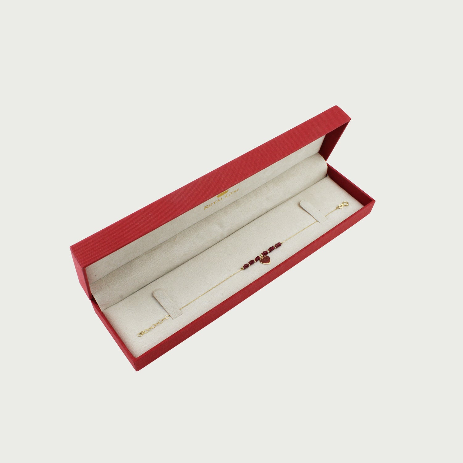 Heart of Destiny Ruby Beaded Bracelet