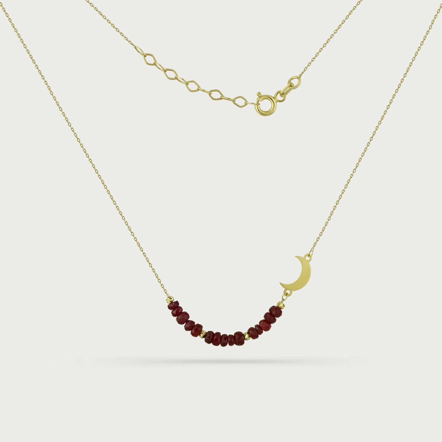 Lumina Luna Ruby Beaded Necklace