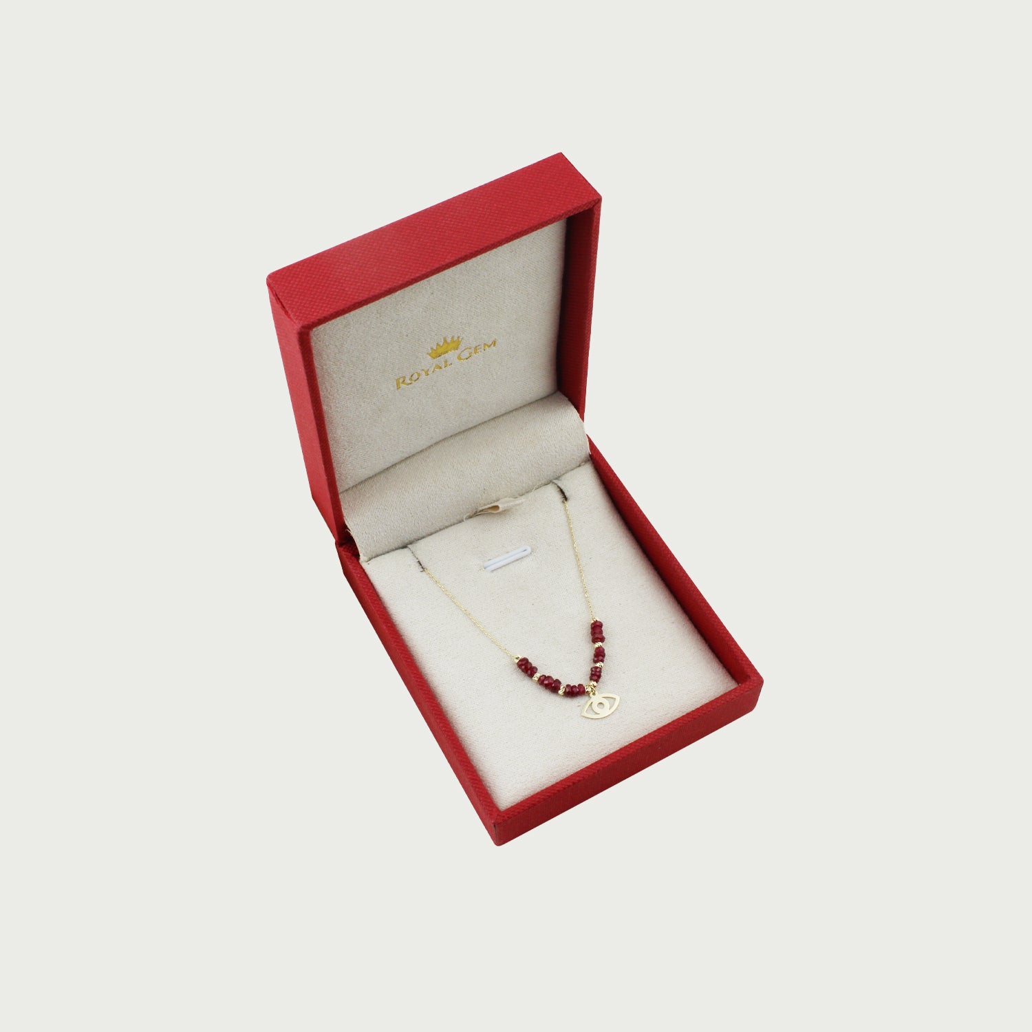 Scarlet Oracle Ruby Beaded Bracelet