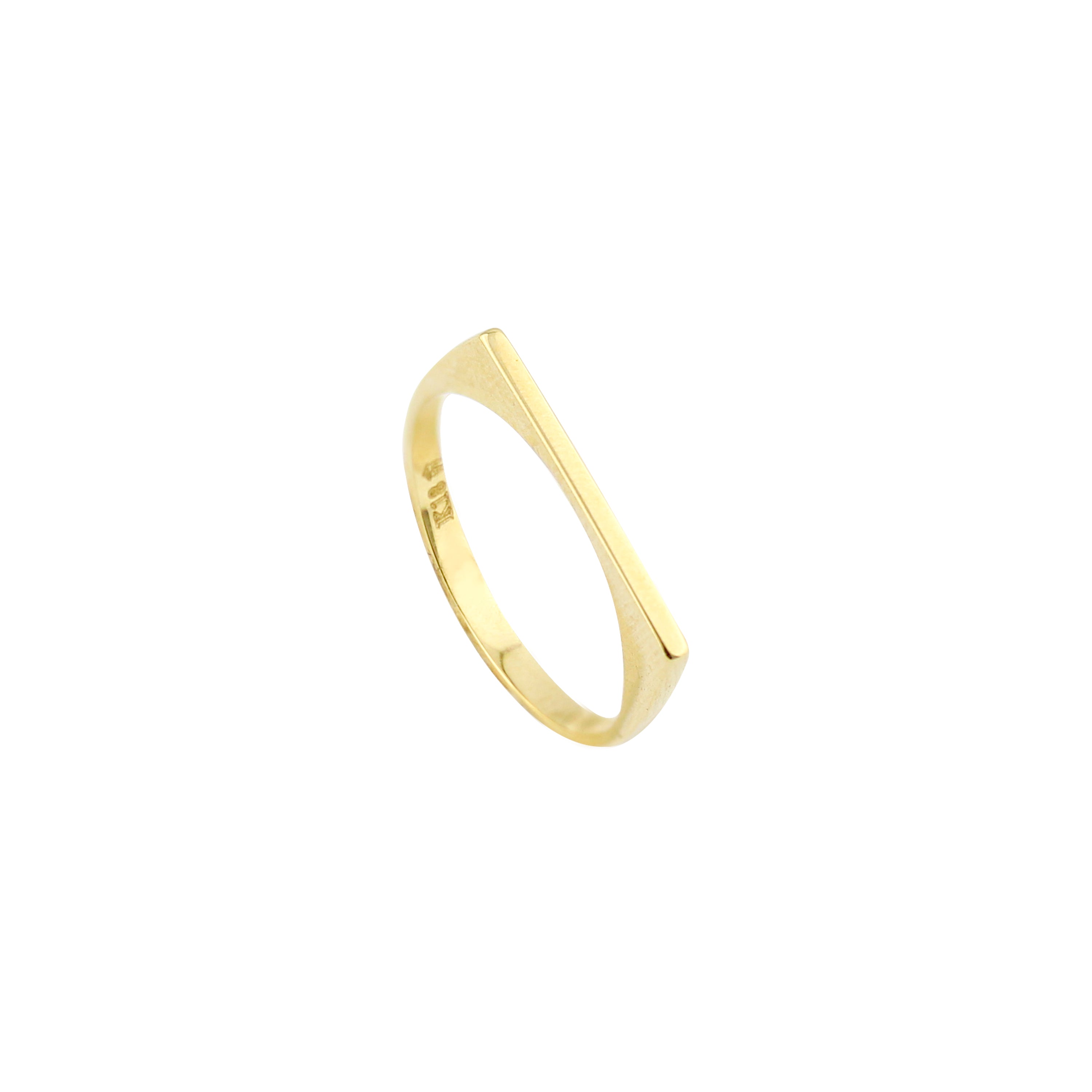 Be Seen Gold Ring