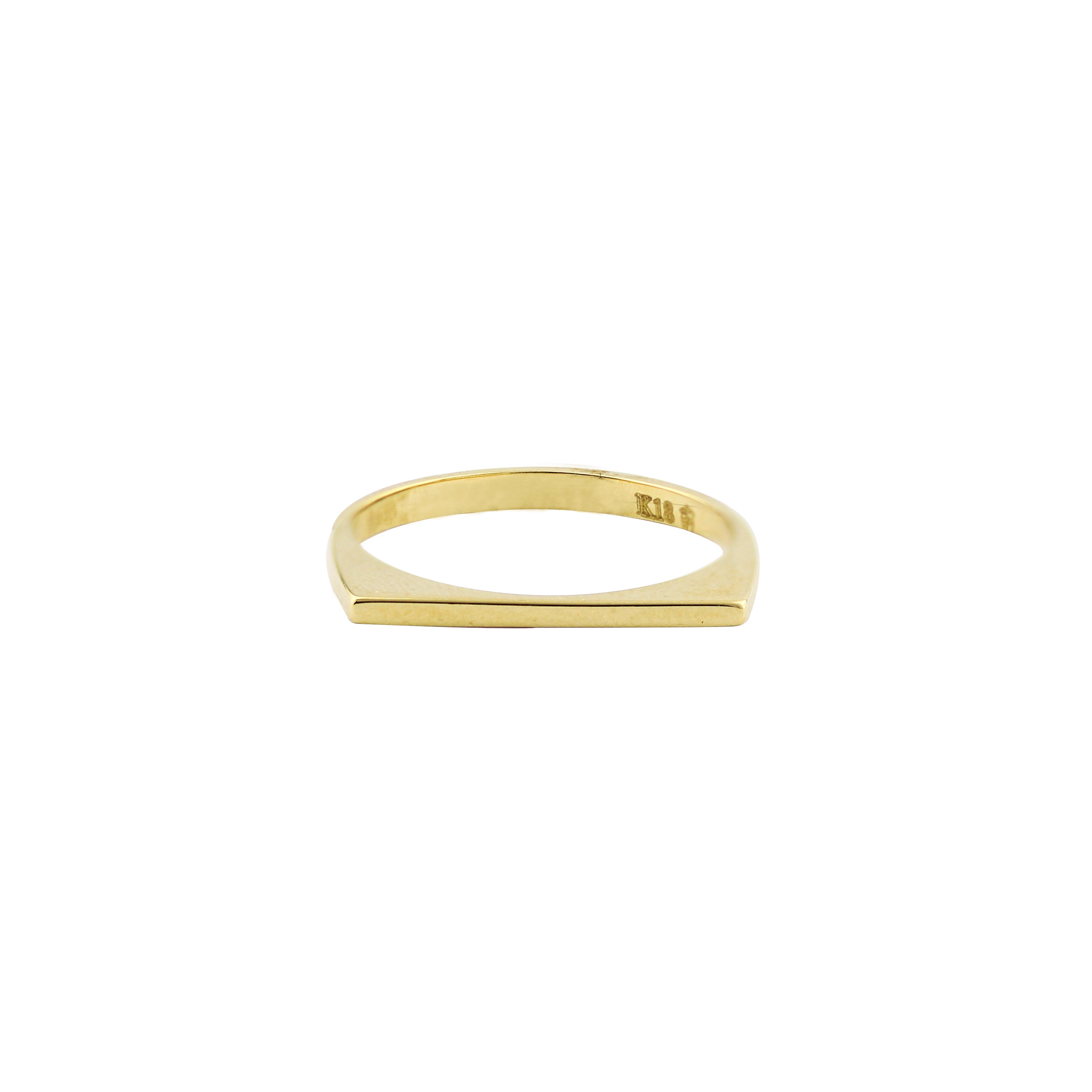Be Seen Gold Ring