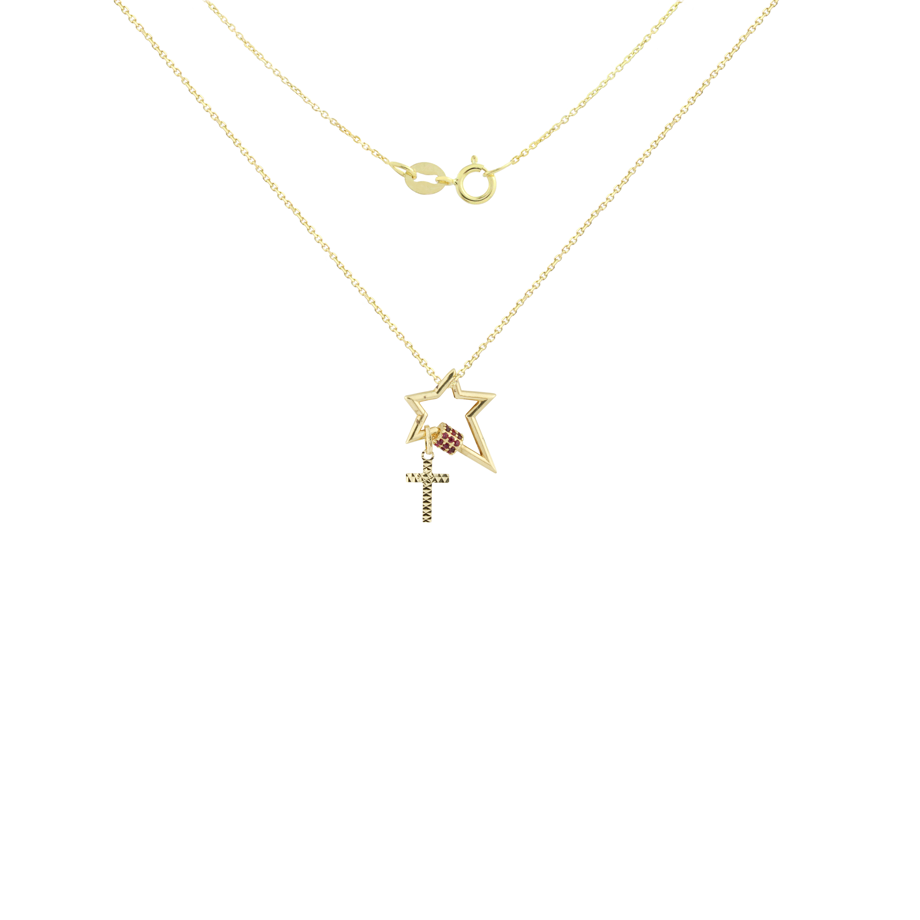 Sacred Star Cross Necklace