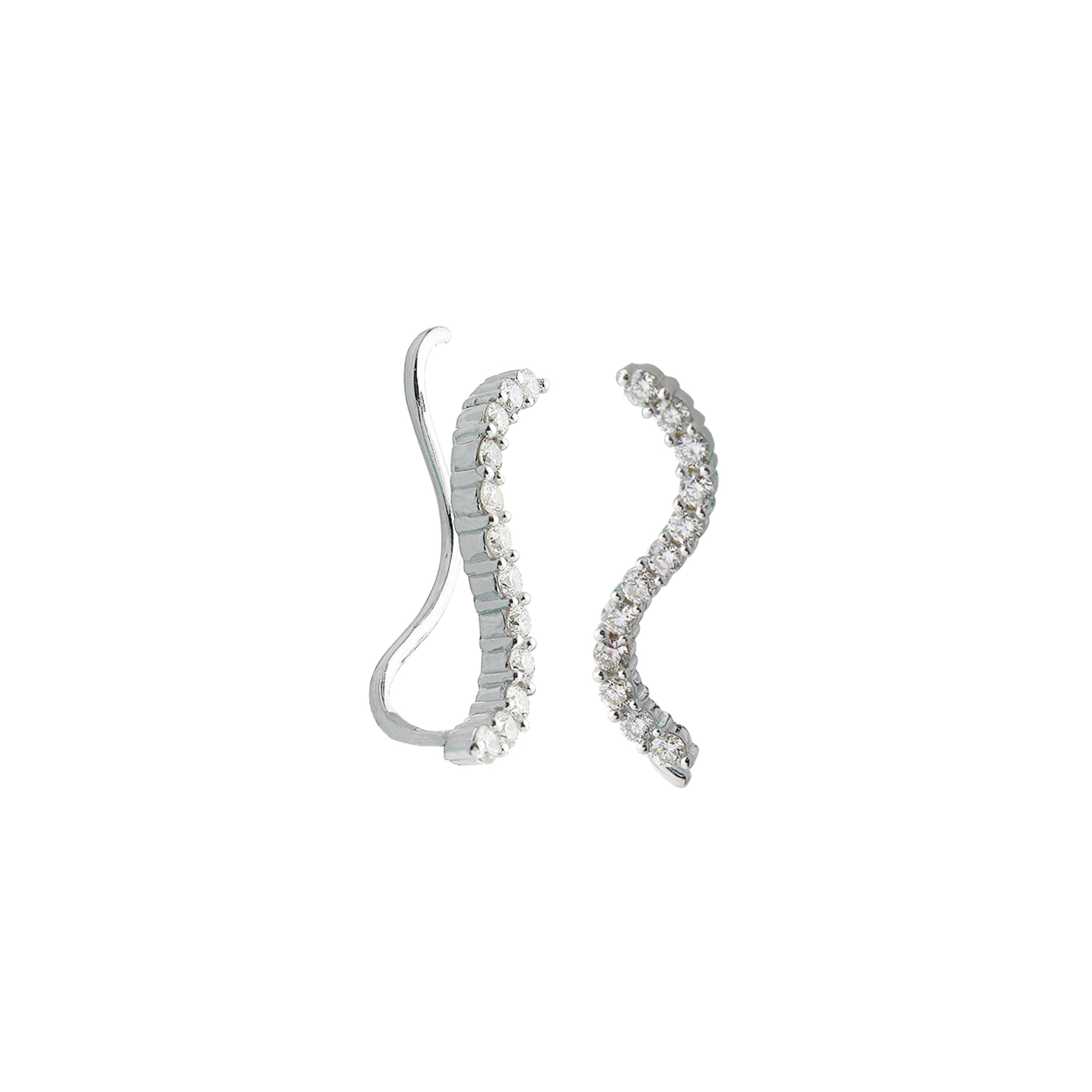 Curve Crush Dimaond Crawler Earrings