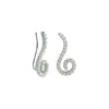 Spiral Whirl Crawler Earrings