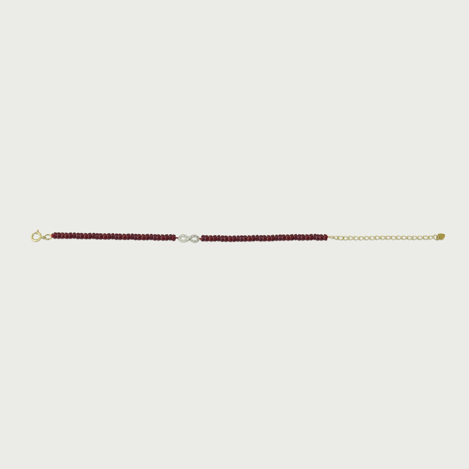 Infinite Grace Ruby Beaded Bracelet