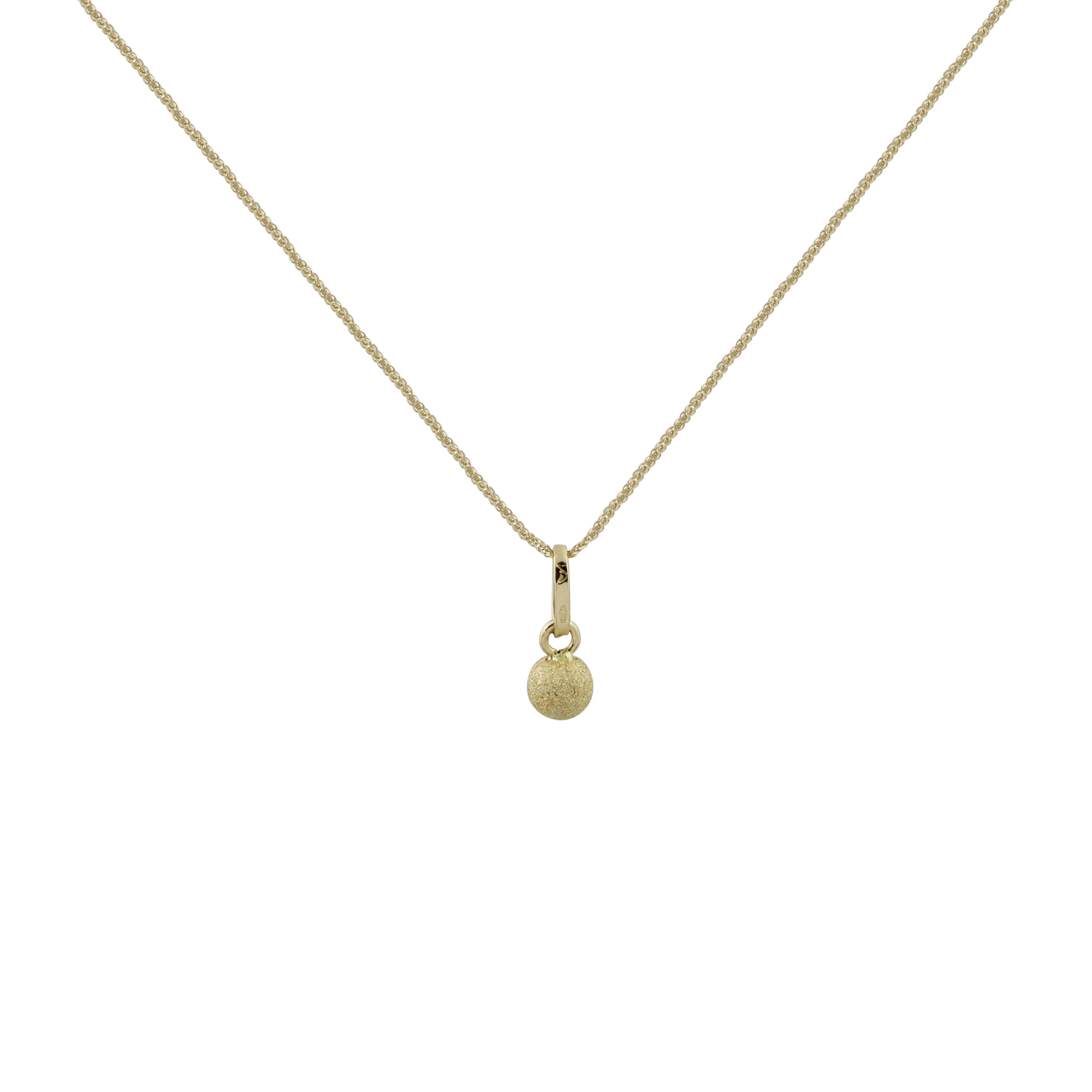 Radiant Frost Gold Necklace