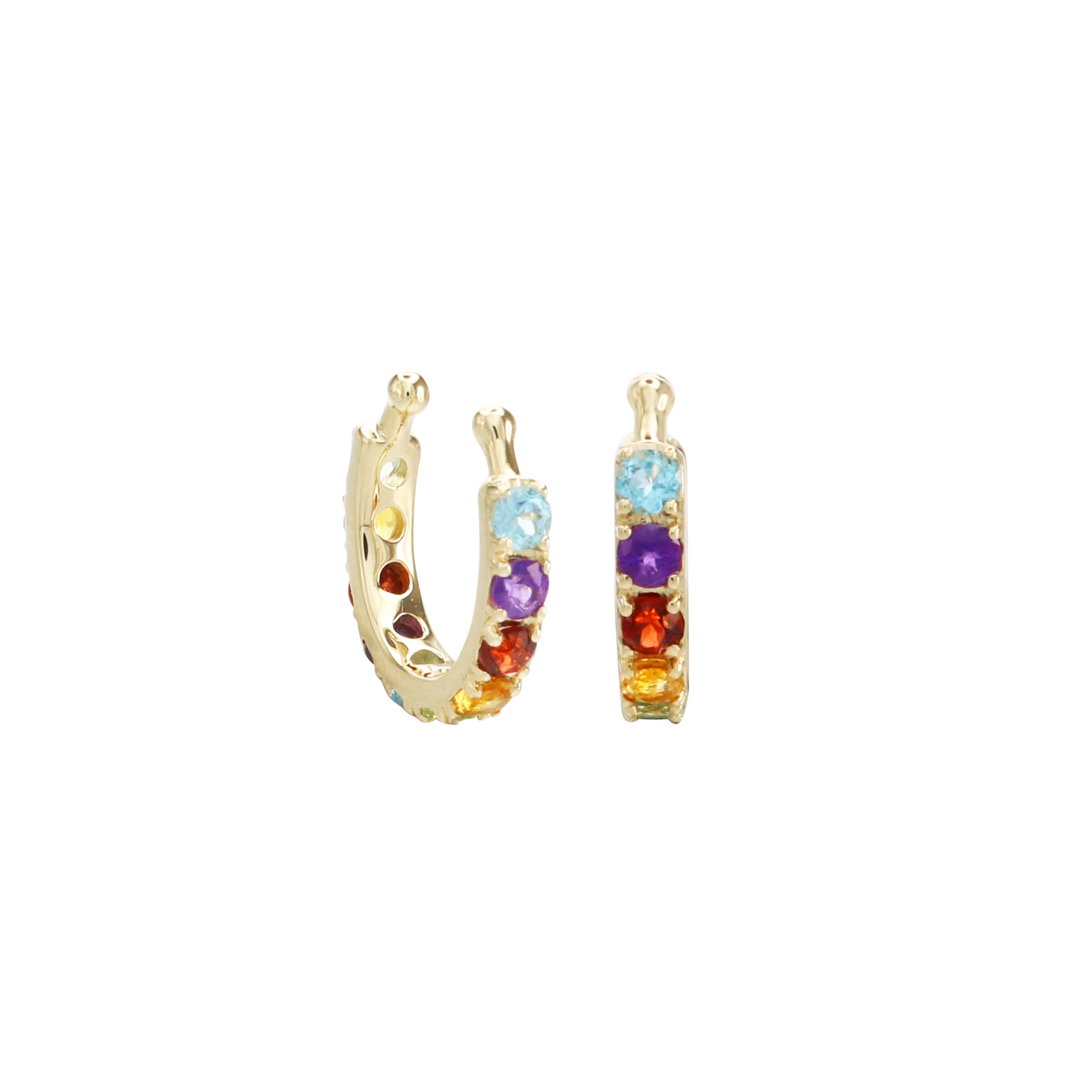 Got to Go Rainbow Cuff Earrings