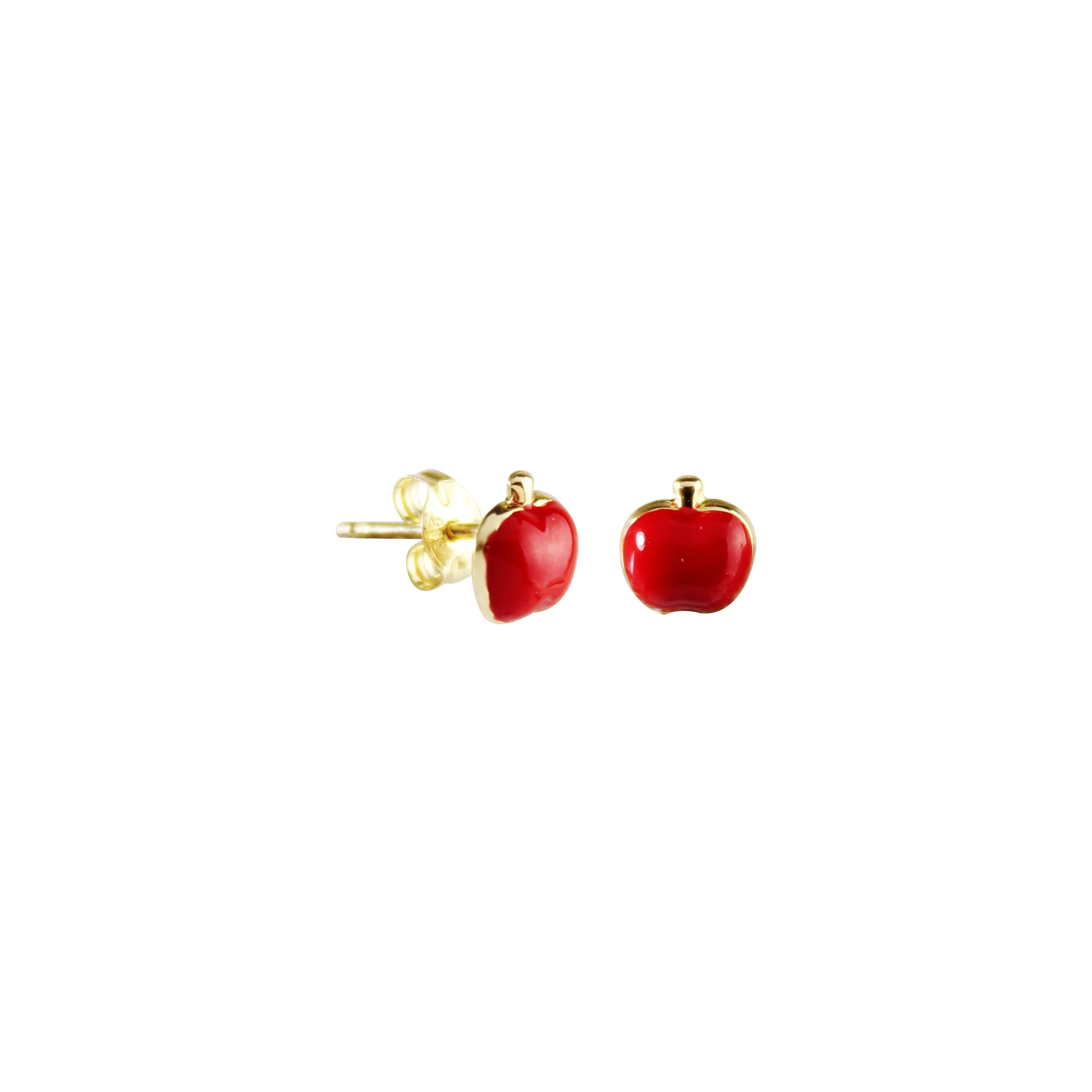 Fruity Gold Stud Earrings