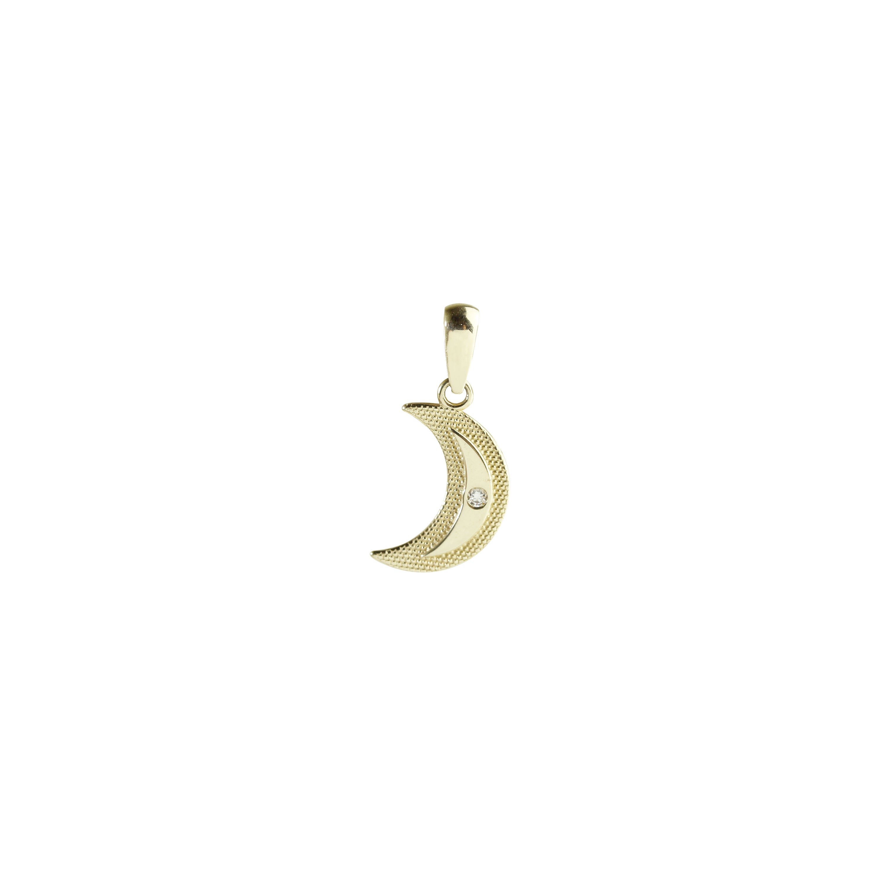 Fly Me to the Moon Gold Pendant