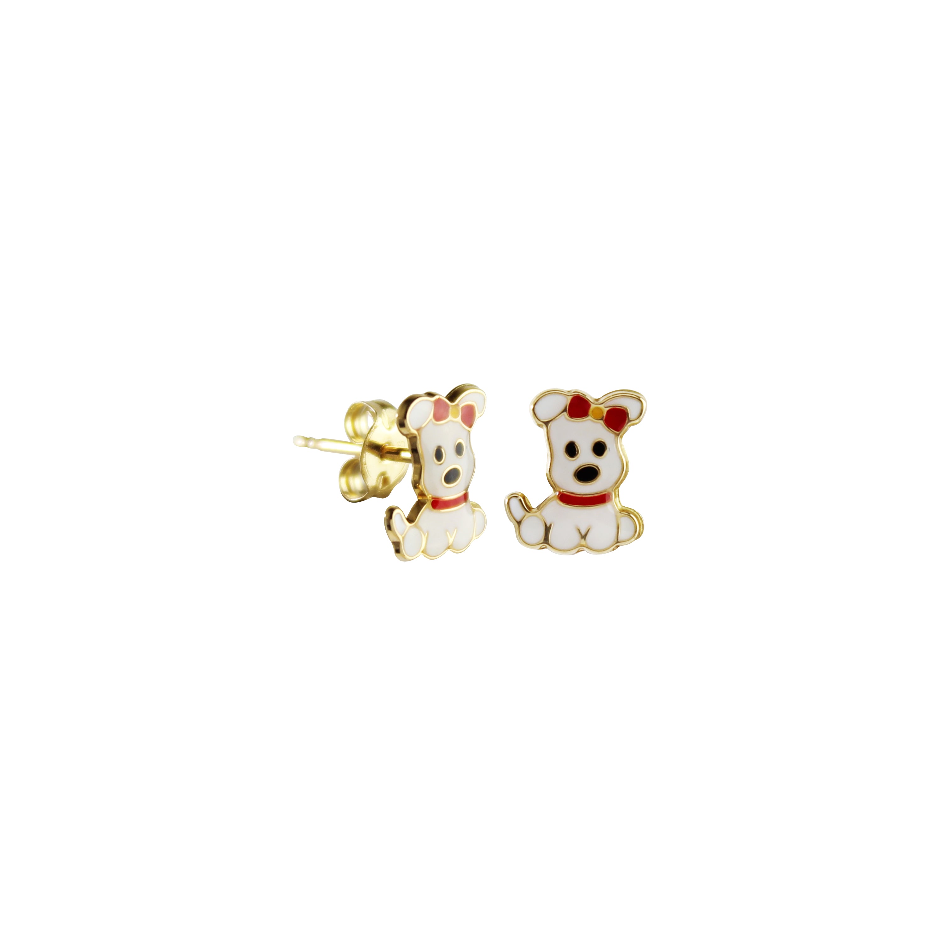 Puppy Love Gold Earrings
