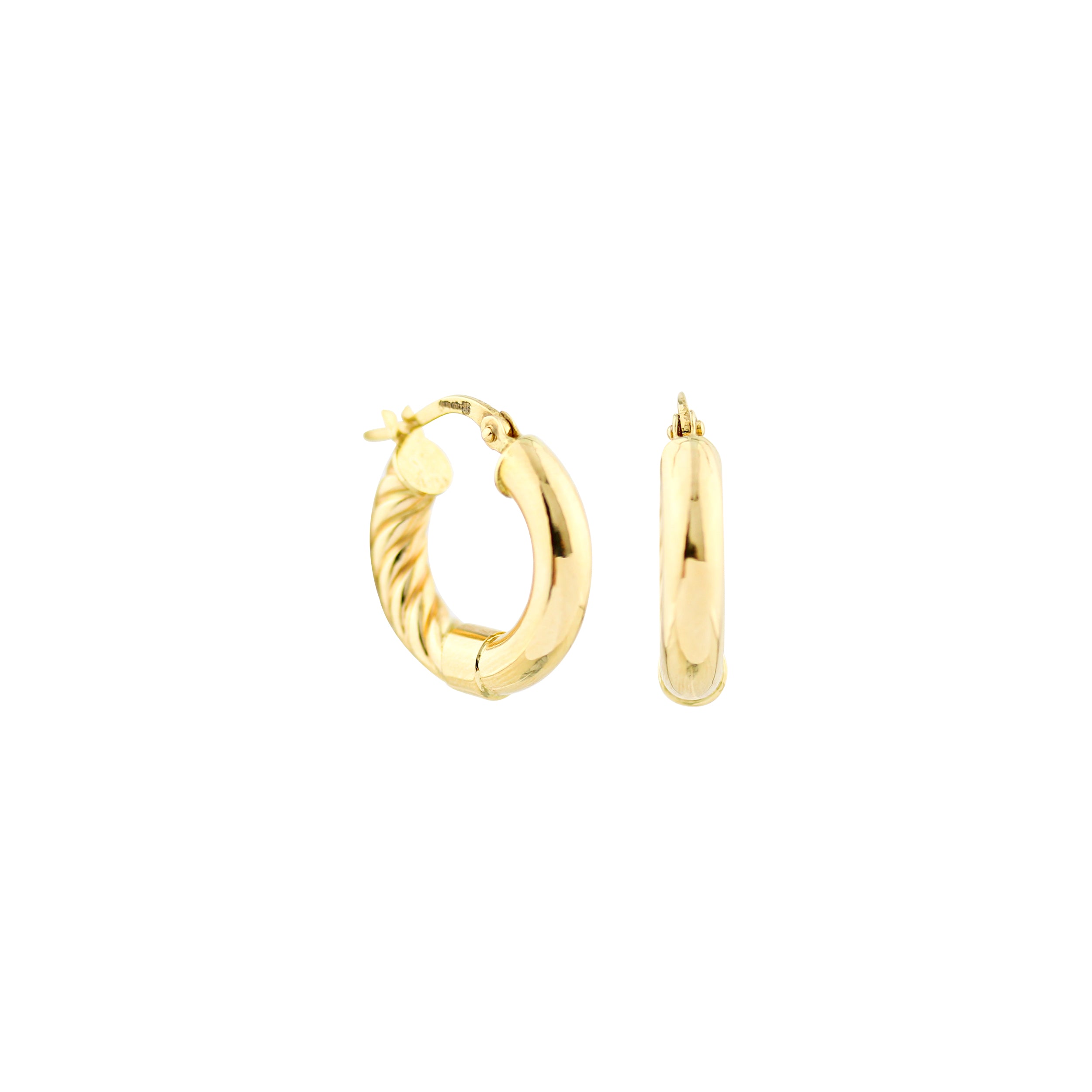 Stay on Track Gold Hoop Earrings
