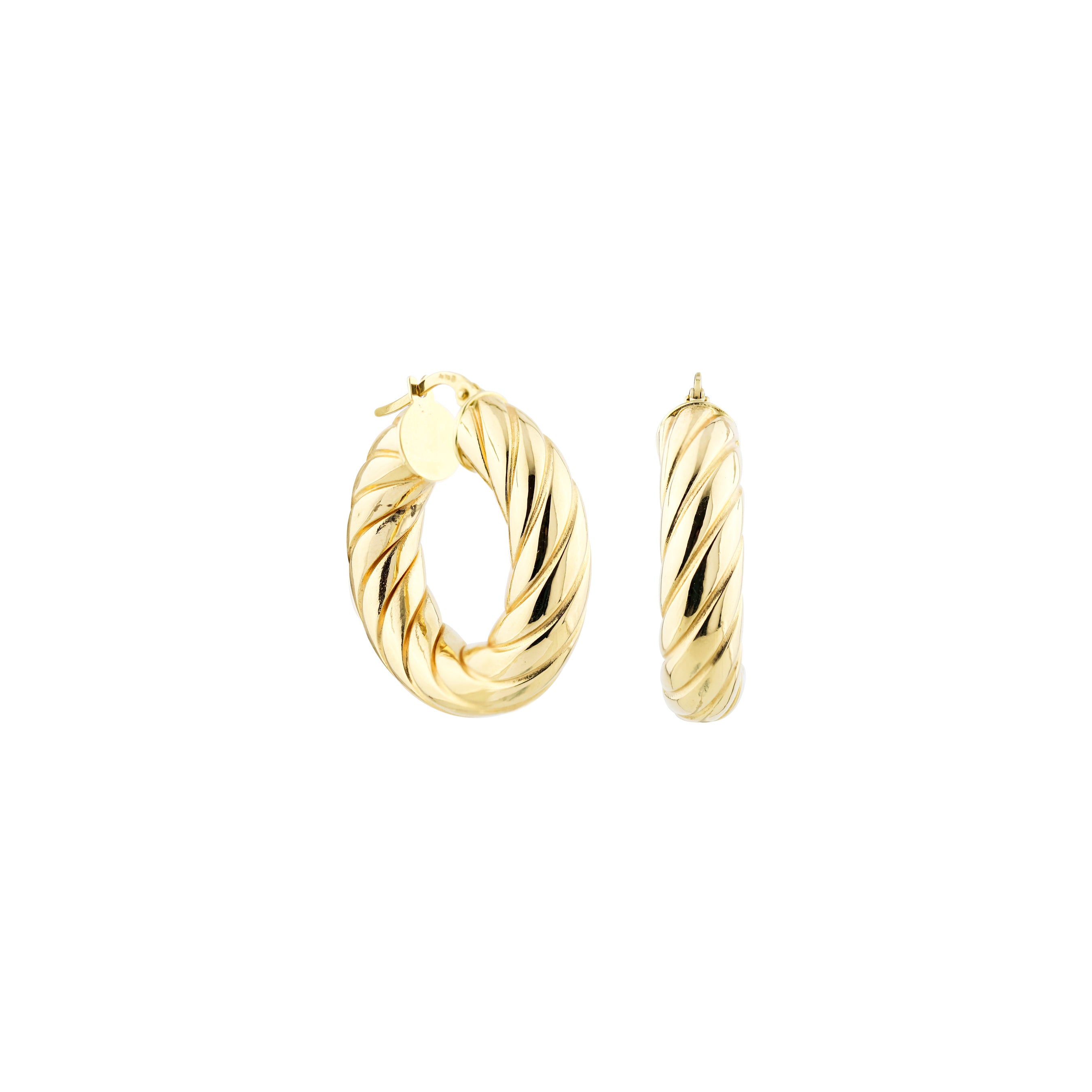 Golden Rhythm Gold Hoop Earrings