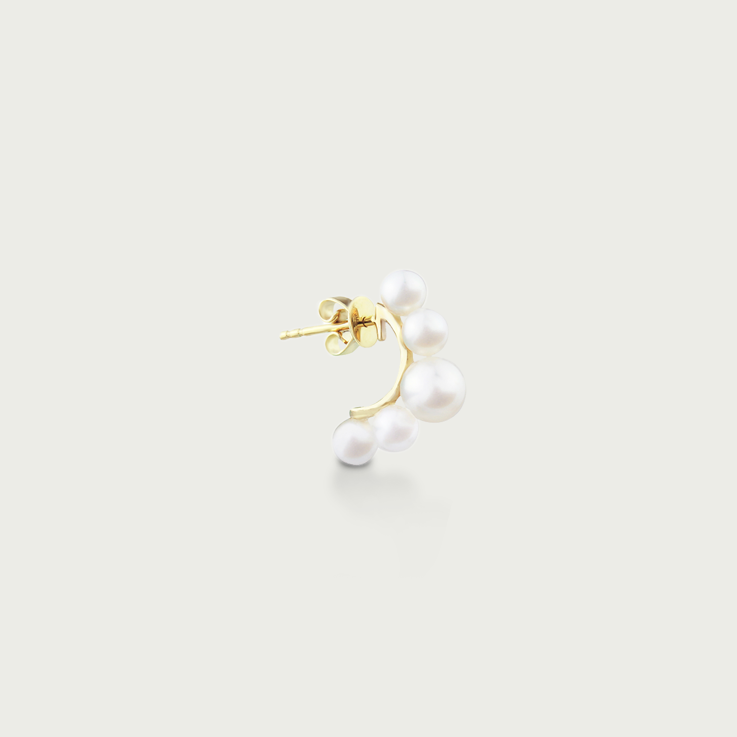 Coral Siren Pearl Hoop Earrings