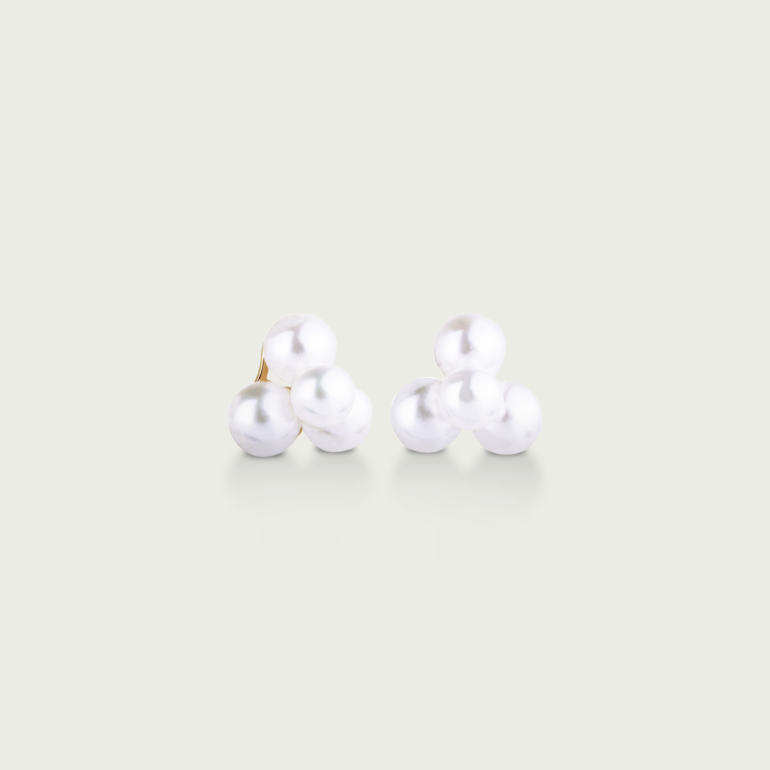 Ocean Deep Four Pearl Stud Earrings