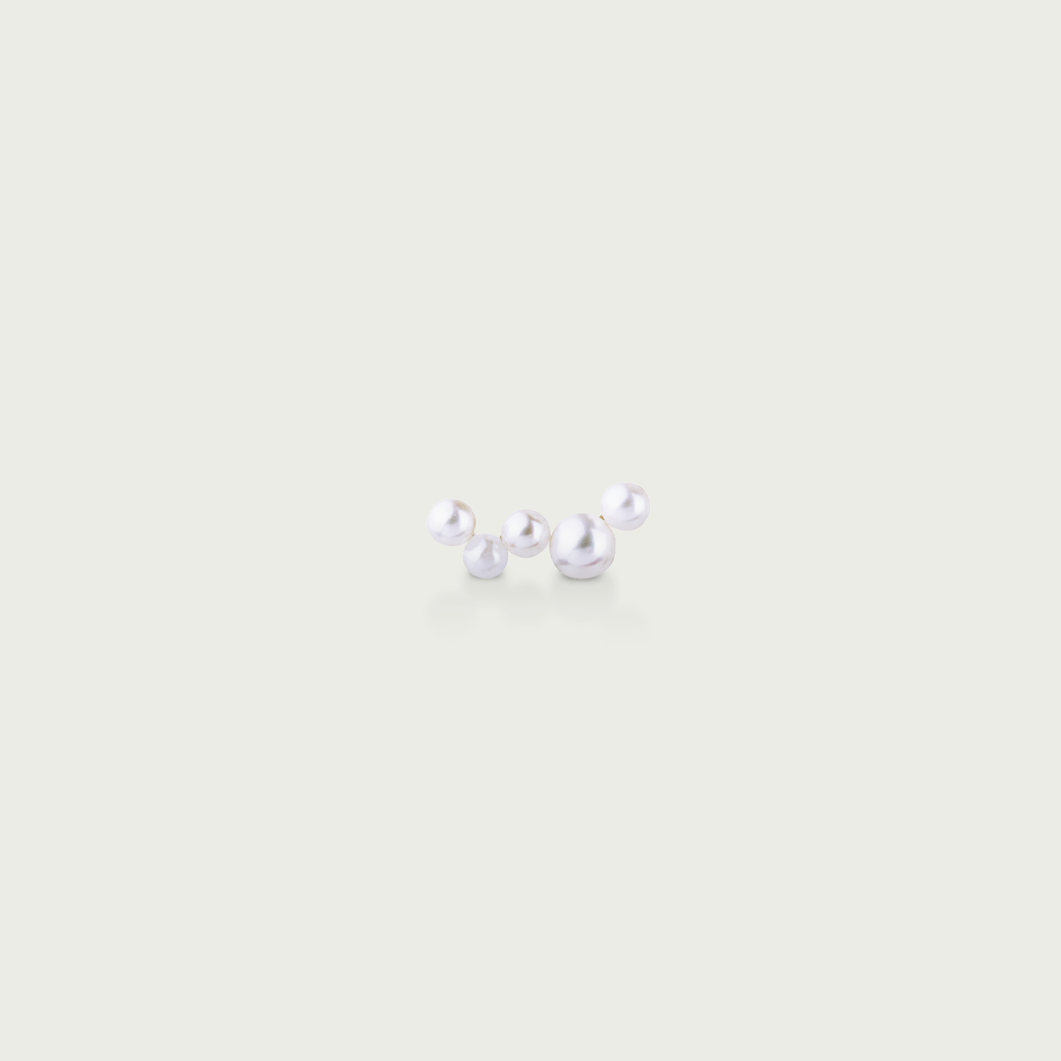 Ocean Deep Five Pearl Stud Earrings