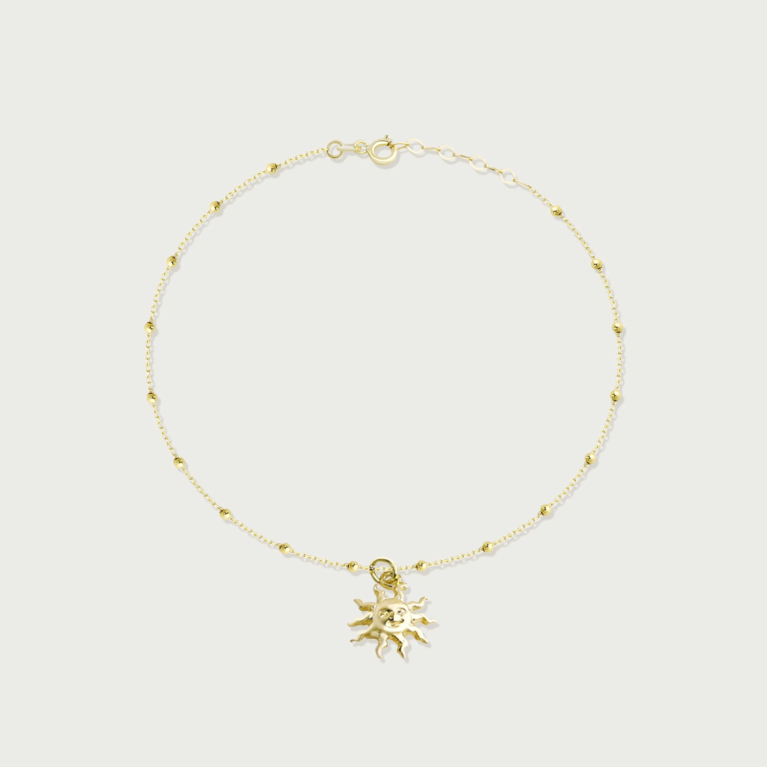 Sun, Surf, and Sand Gold Anklet