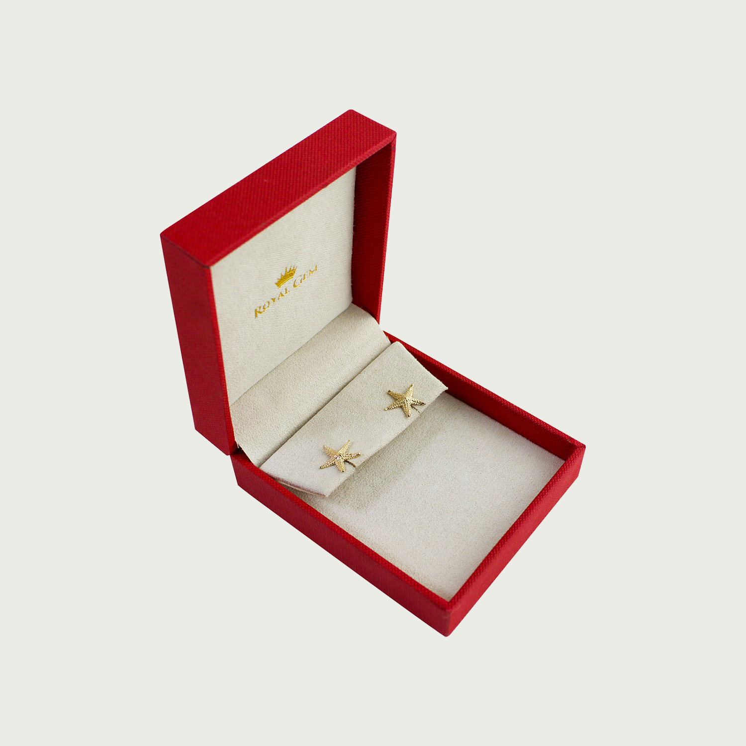 Sun, Sea, and Sand Starfish Gold Stud Earrings