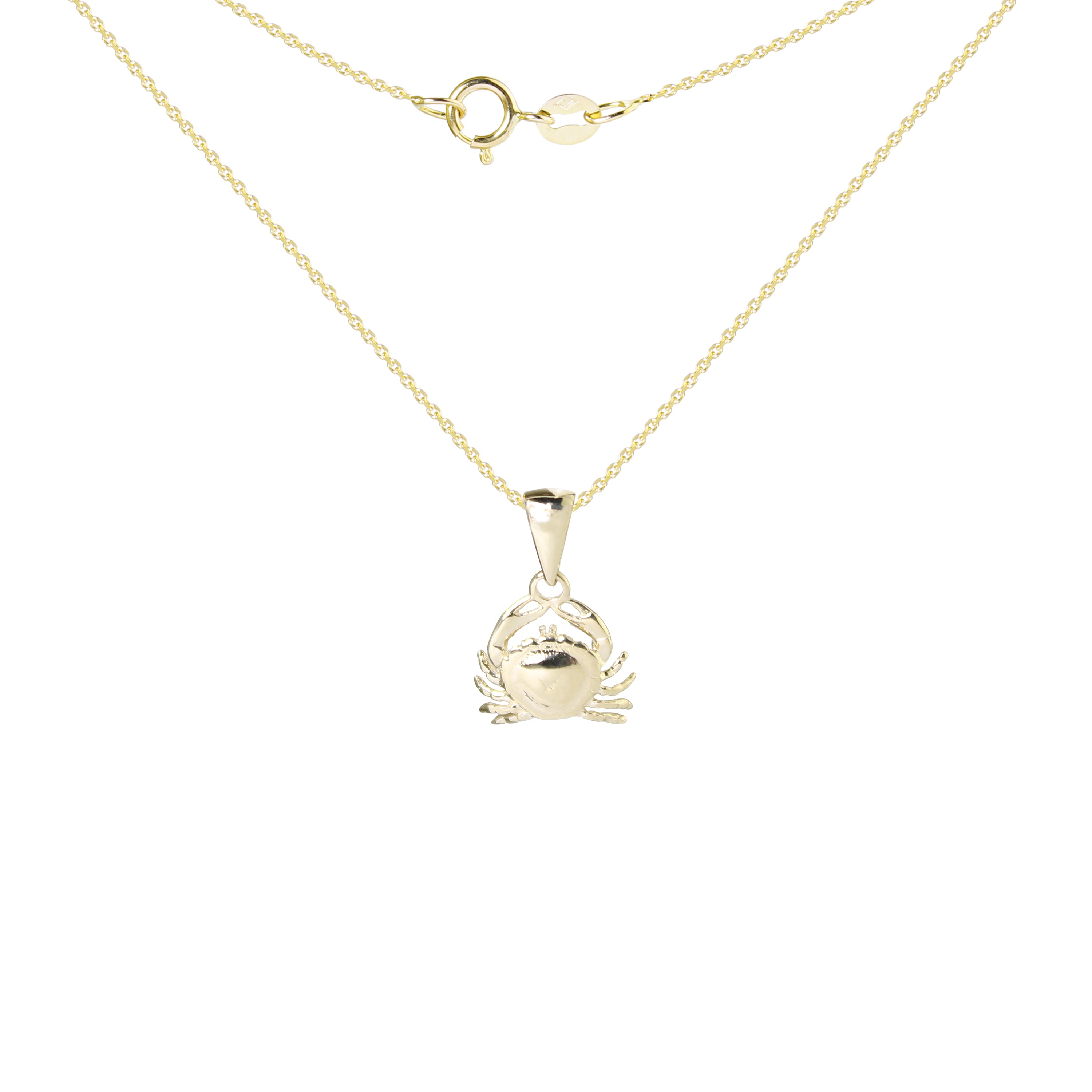 Chasing Sunshine Crab Gold Necklace