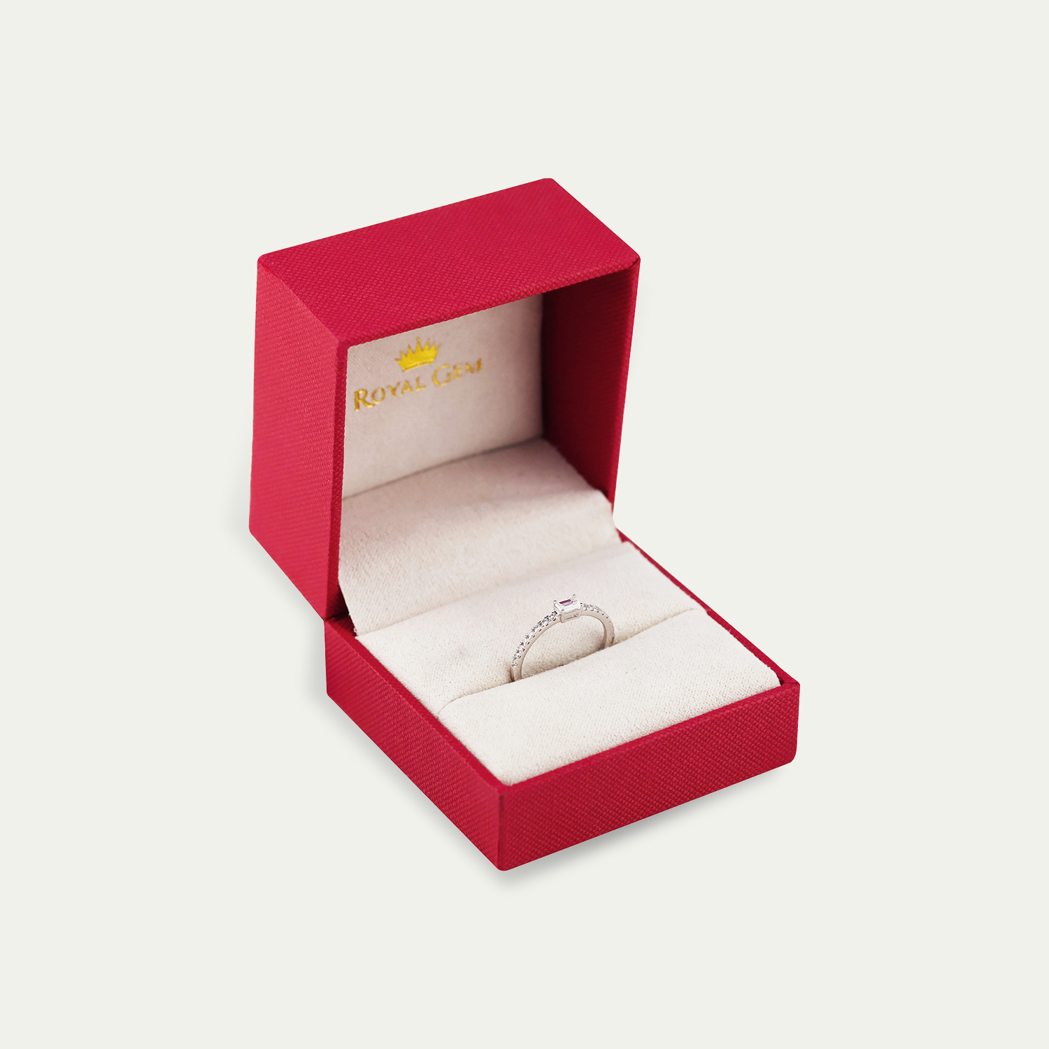 Focal Point Half Eternity Ring